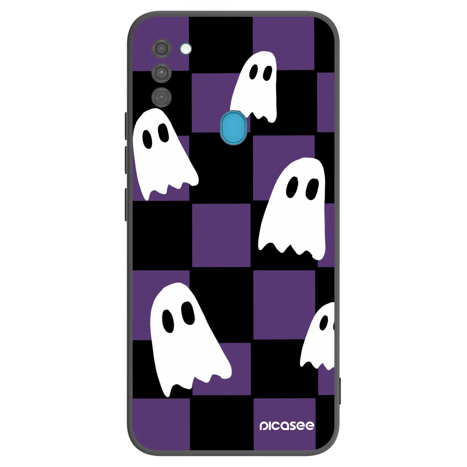 Picasee silikonový černý obal pro Samsung Galaxy M11 - Ghosts