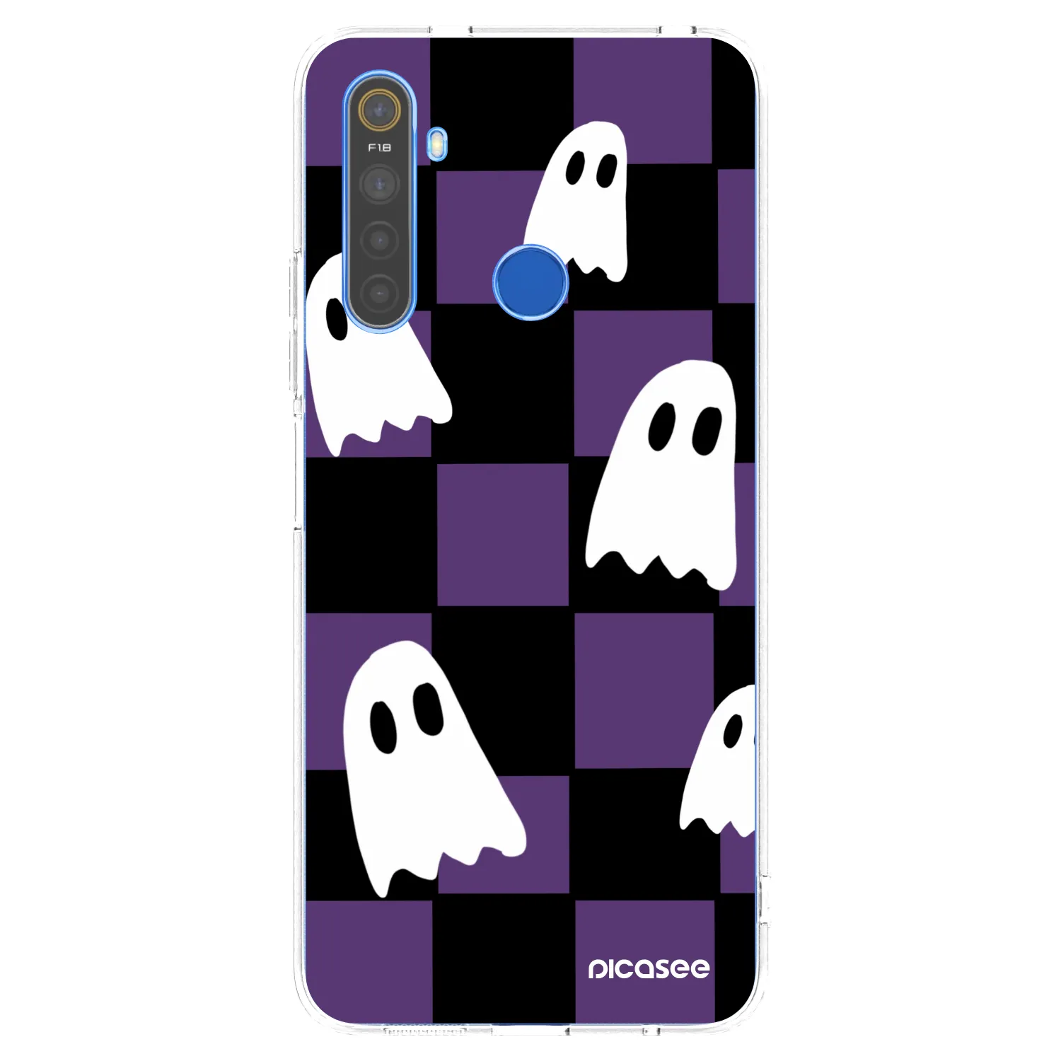 Picasee silikonový průhledný obal pro Realme 5 - Ghosts