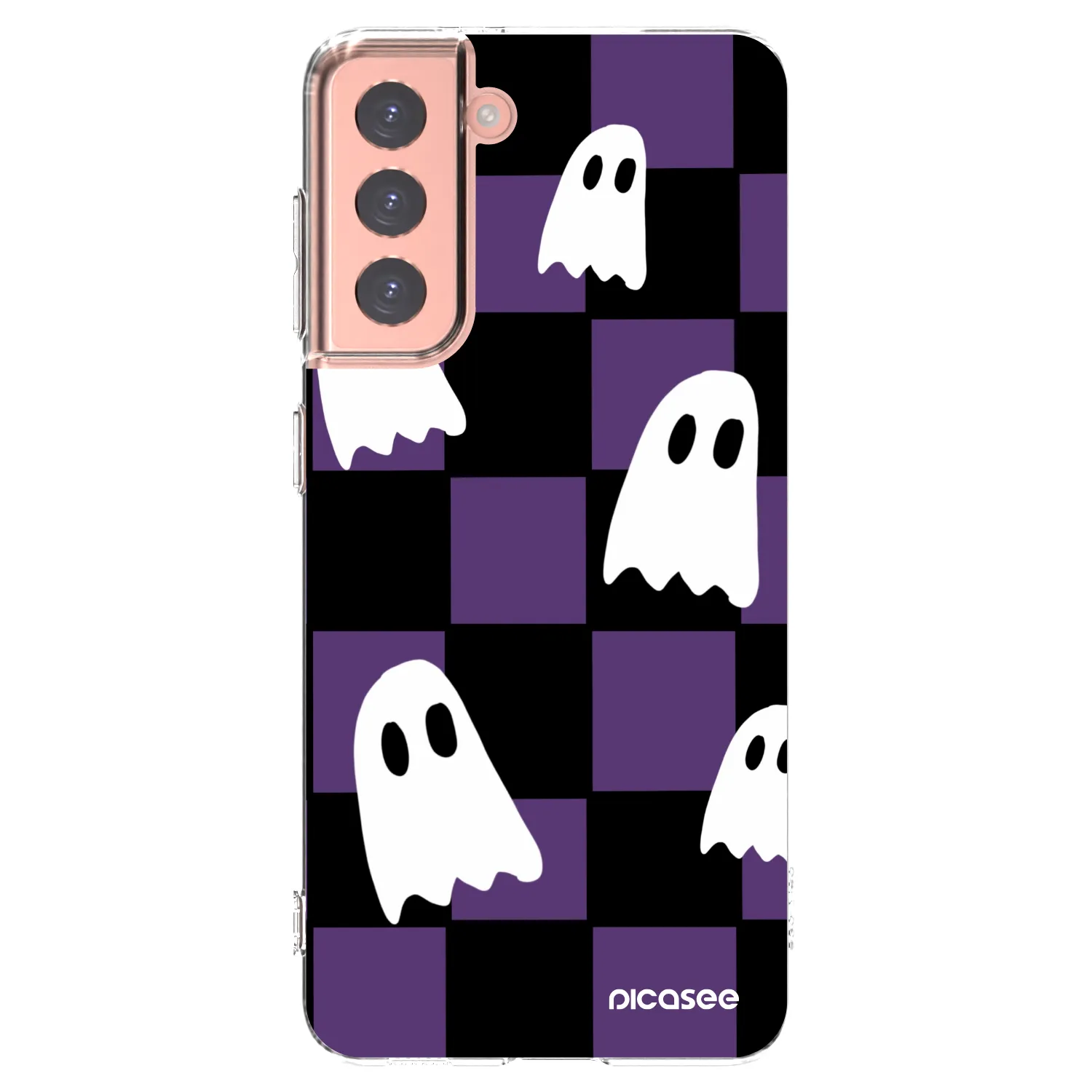 Picasee silikonový průhledný obal pro Samsung Galaxy S21 5G G991B - Ghosts
