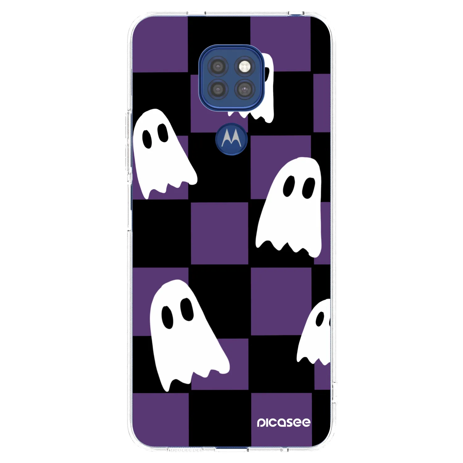 Picasee silikonový průhledný obal pro Motorola Moto G9 Play - Ghosts