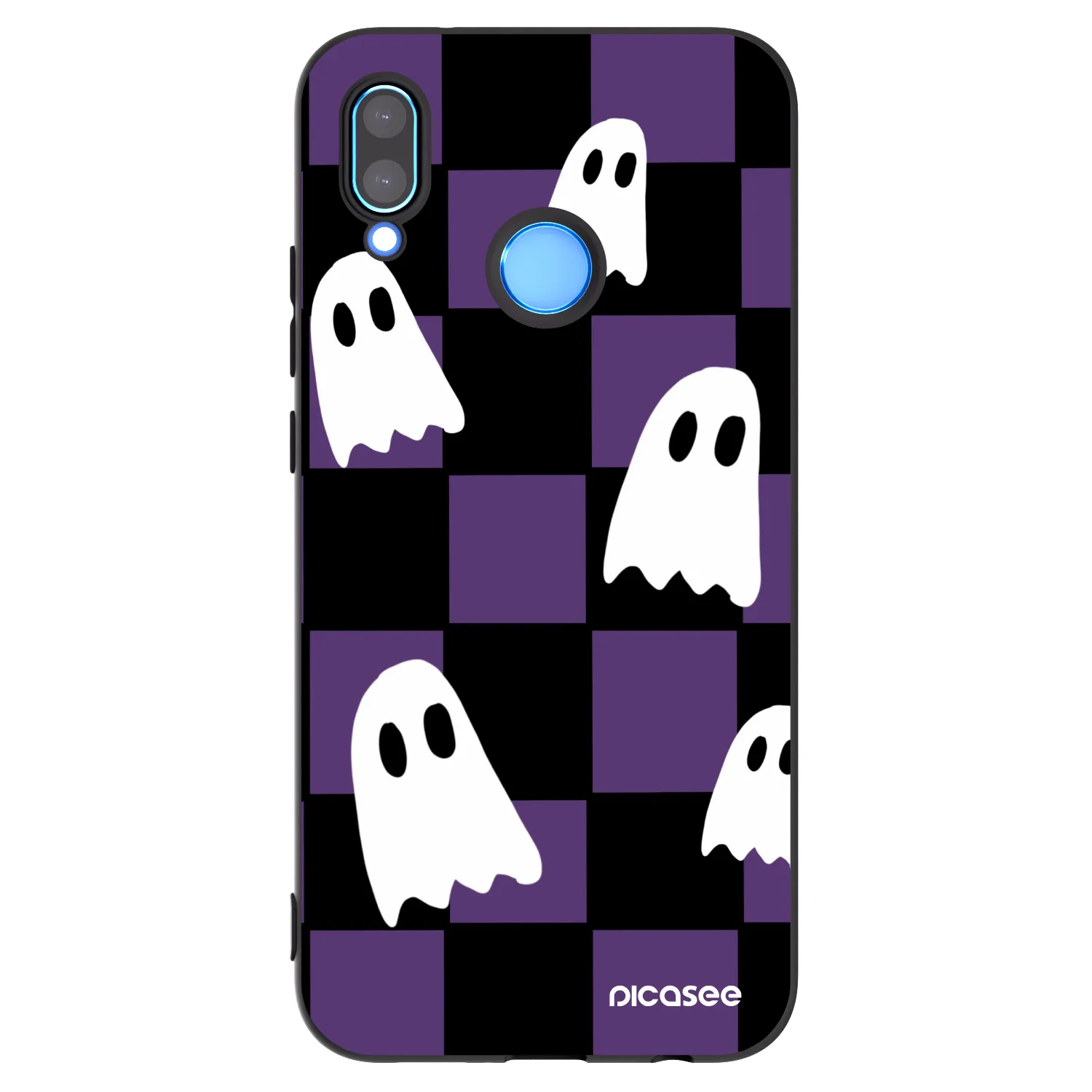 Picasee silikonový černý obal pro Huawei P20 Lite - Ghosts