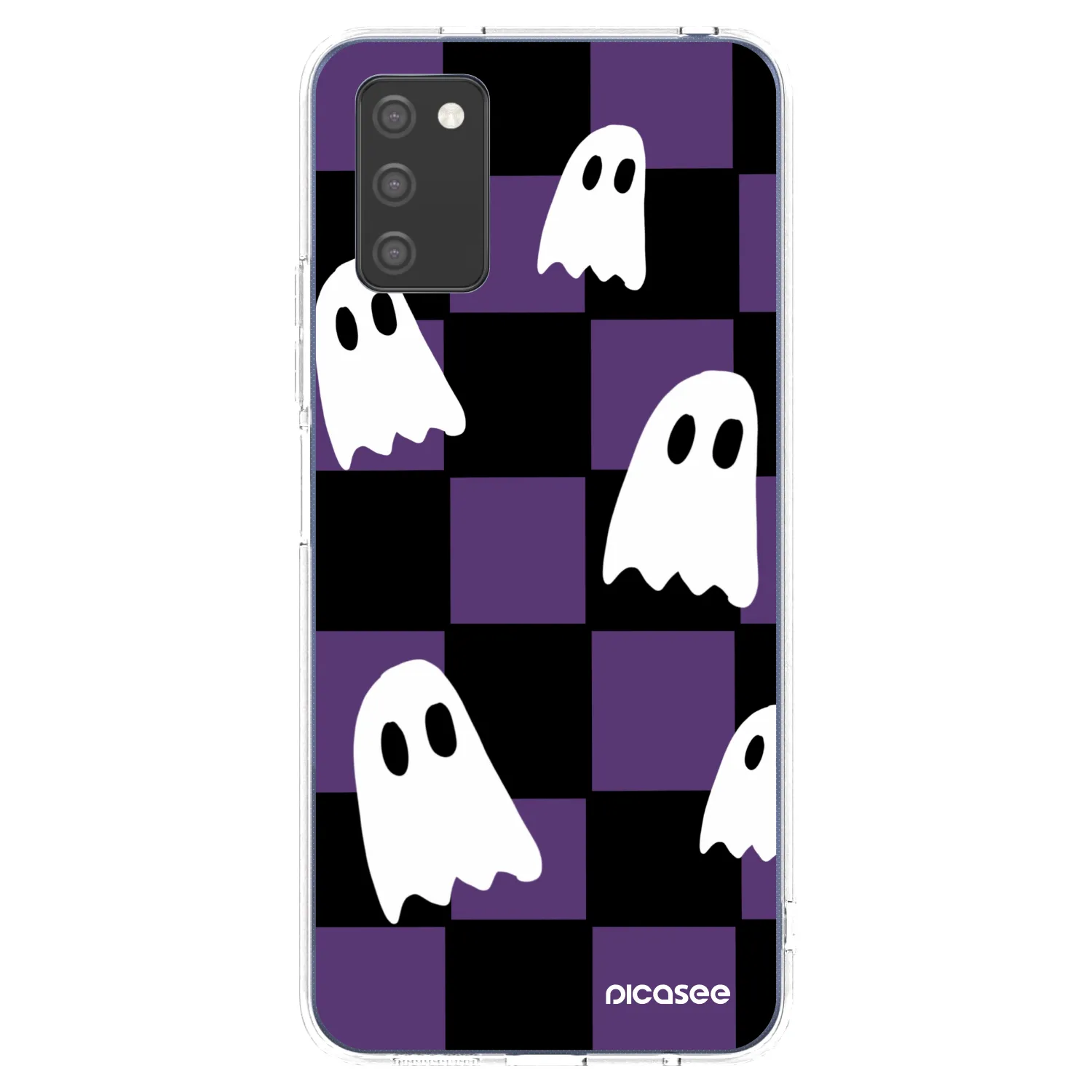 Picasee silikonový průhledný obal pro Samsung Galaxy A02s A025G - Ghosts