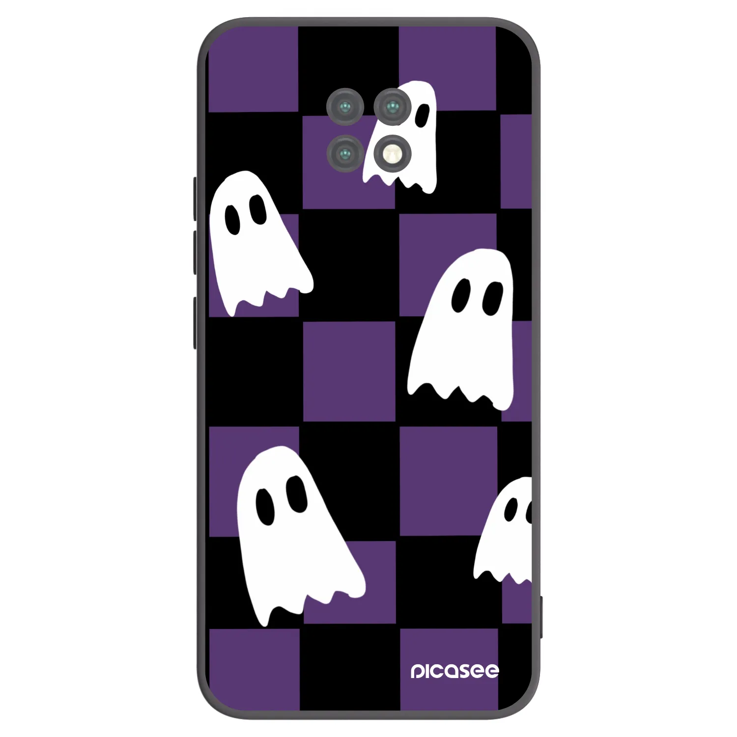 Picasee silikonový černý obal pro Xiaomi Redmi Note 9T - Ghosts