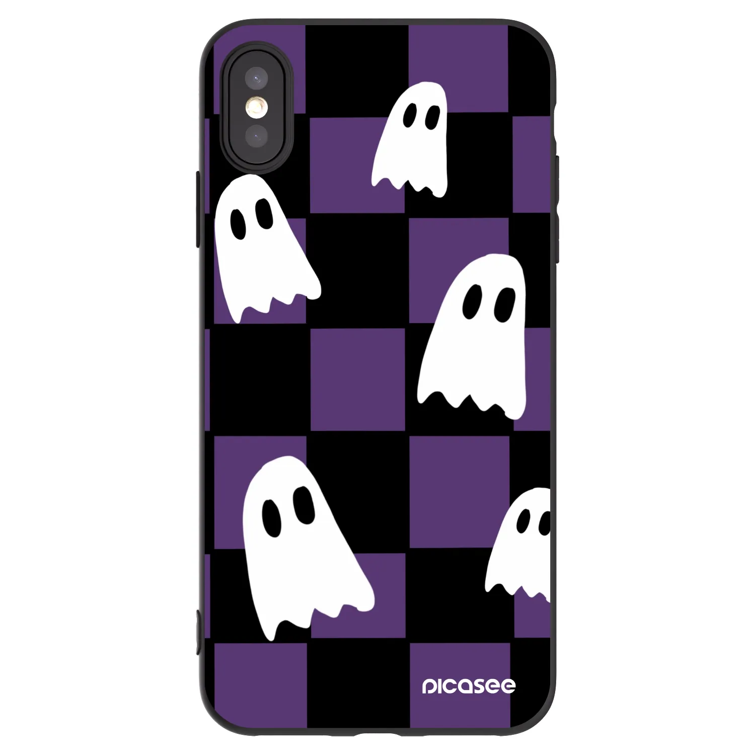 Picasee silikonový černý obal pro Apple iPhone XS Max - Ghosts