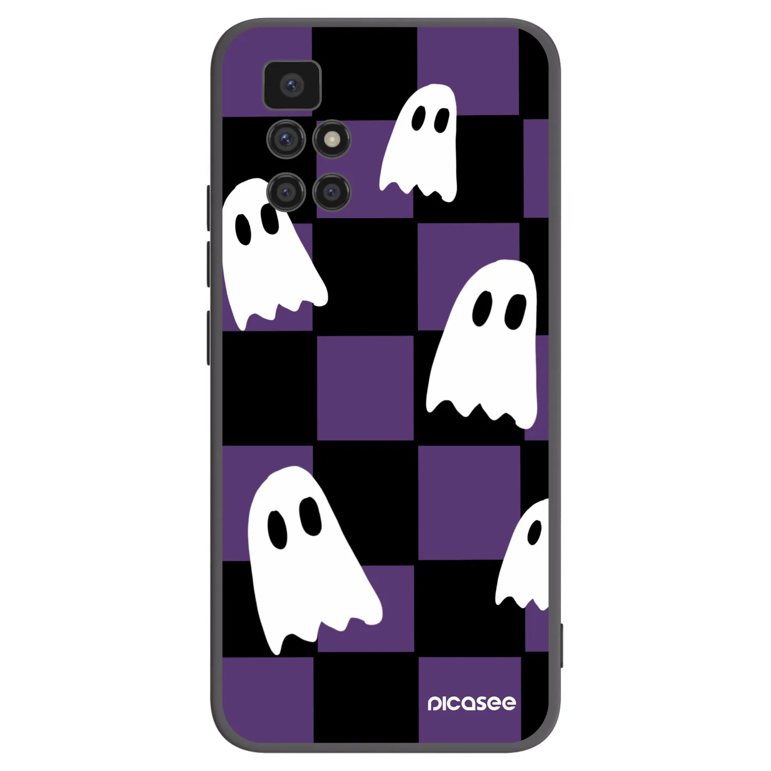 Picasee silikonový černý obal pro Xiaomi Redmi 10 - Ghosts