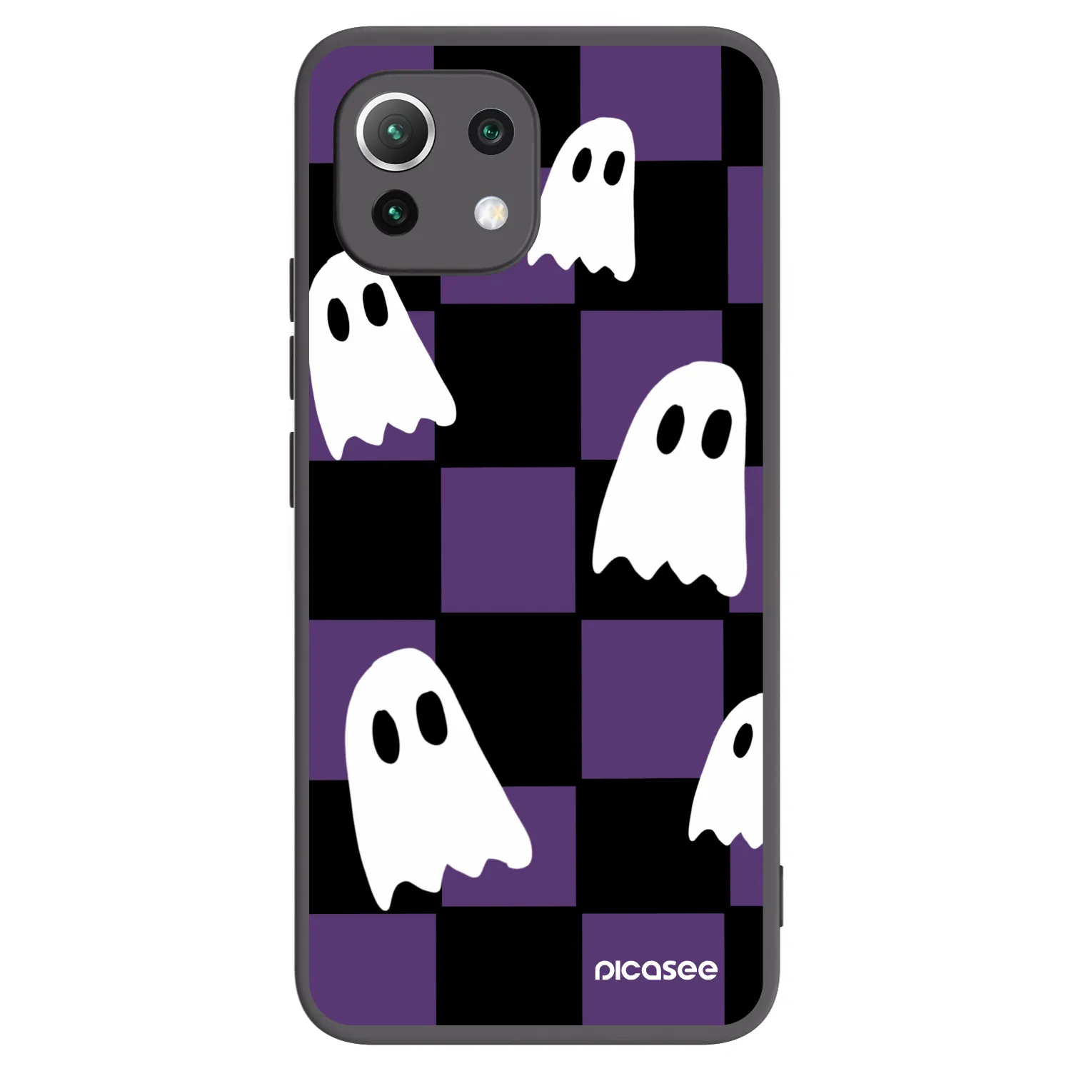 Picasee silikonový černý obal pro Xiaomi 11 Lite 5G NE - Ghosts