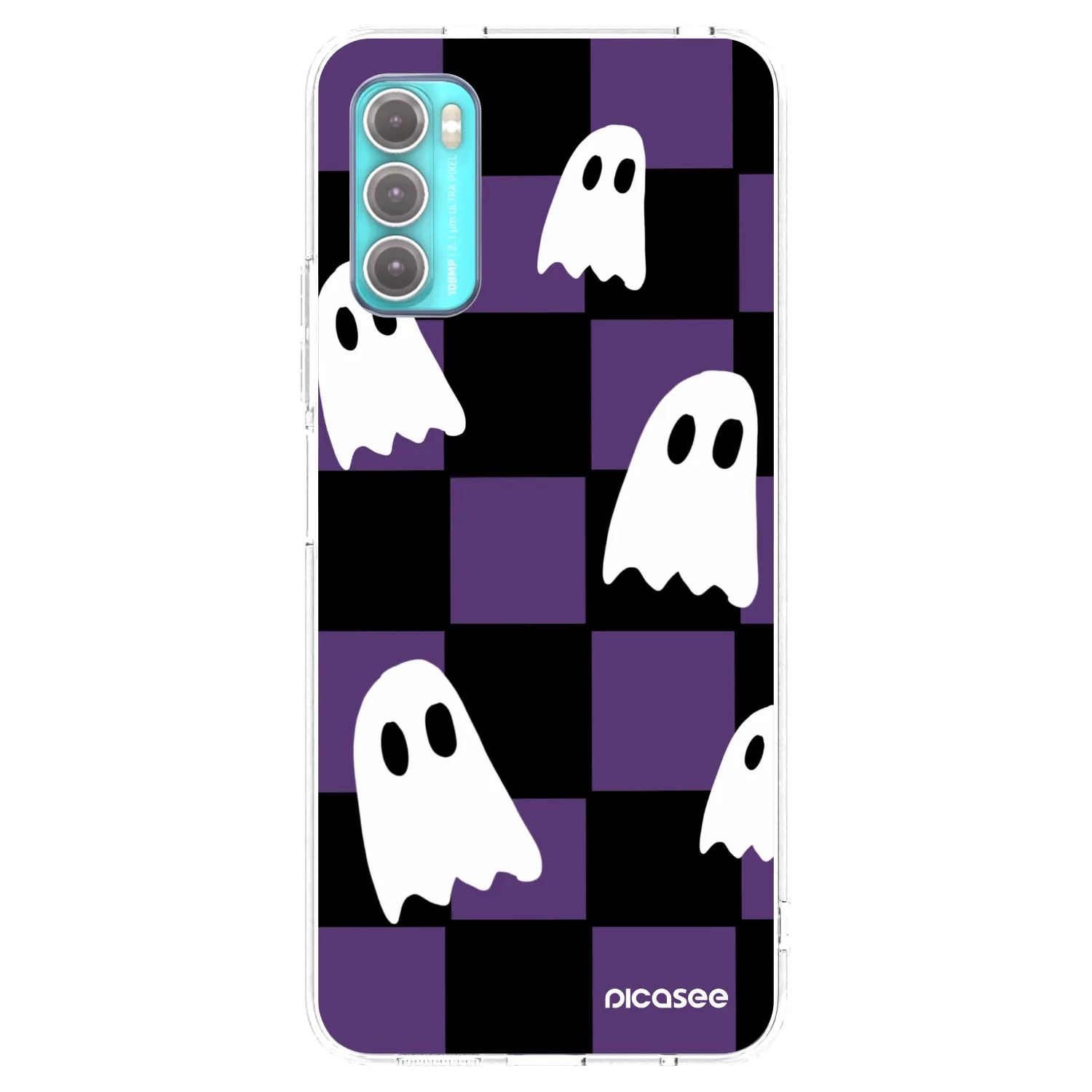 Picasee silikonový průhledný obal pro Motorola Moto G60 - Ghosts