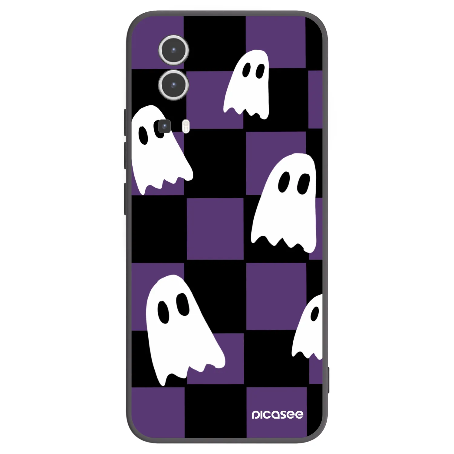 Picasee silikonový černý obal pro Vivo Y72 5G - Ghosts