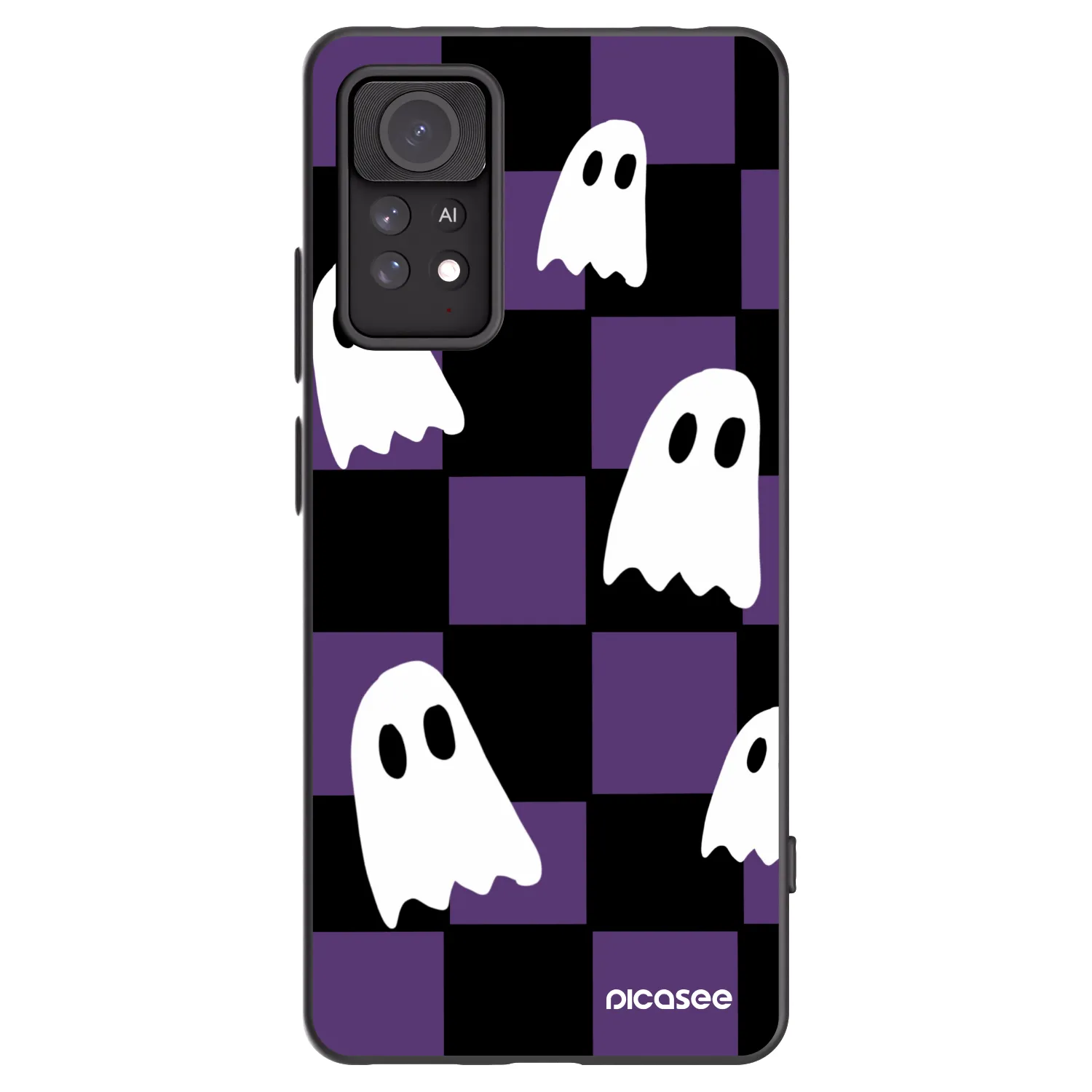 Picasee silikonový černý obal pro Xiaomi Redmi Note 11 Pro 5G - Ghosts
