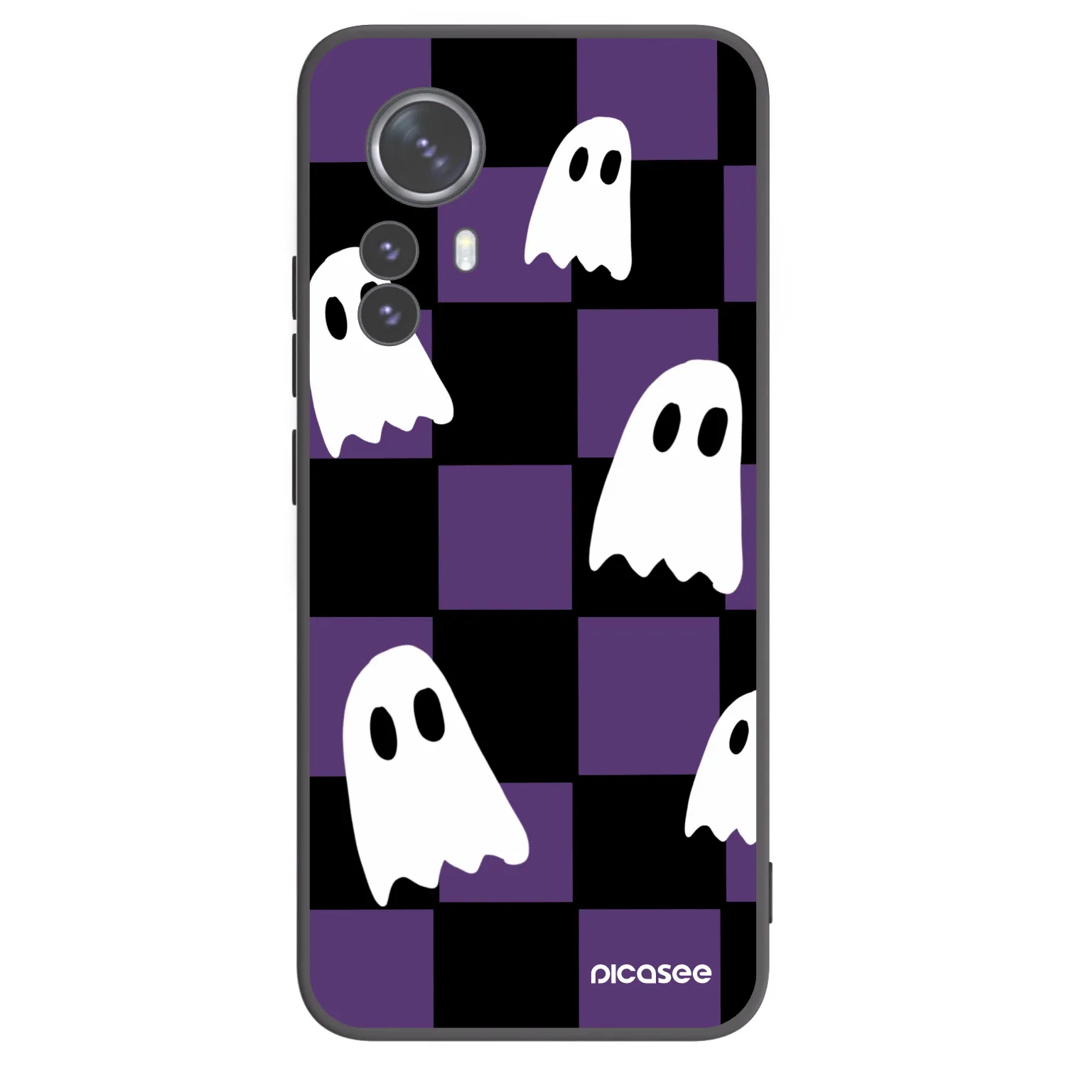 Picasee silikonový černý obal pro Xiaomi 12 Pro - Ghosts
