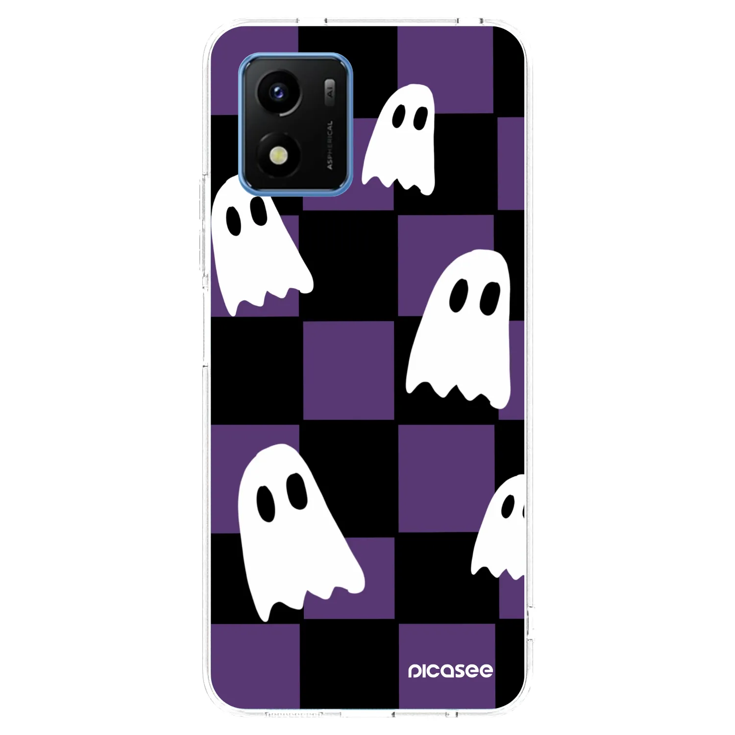 Picasee silikonový průhledný obal pro Vivo Y01 - Ghosts