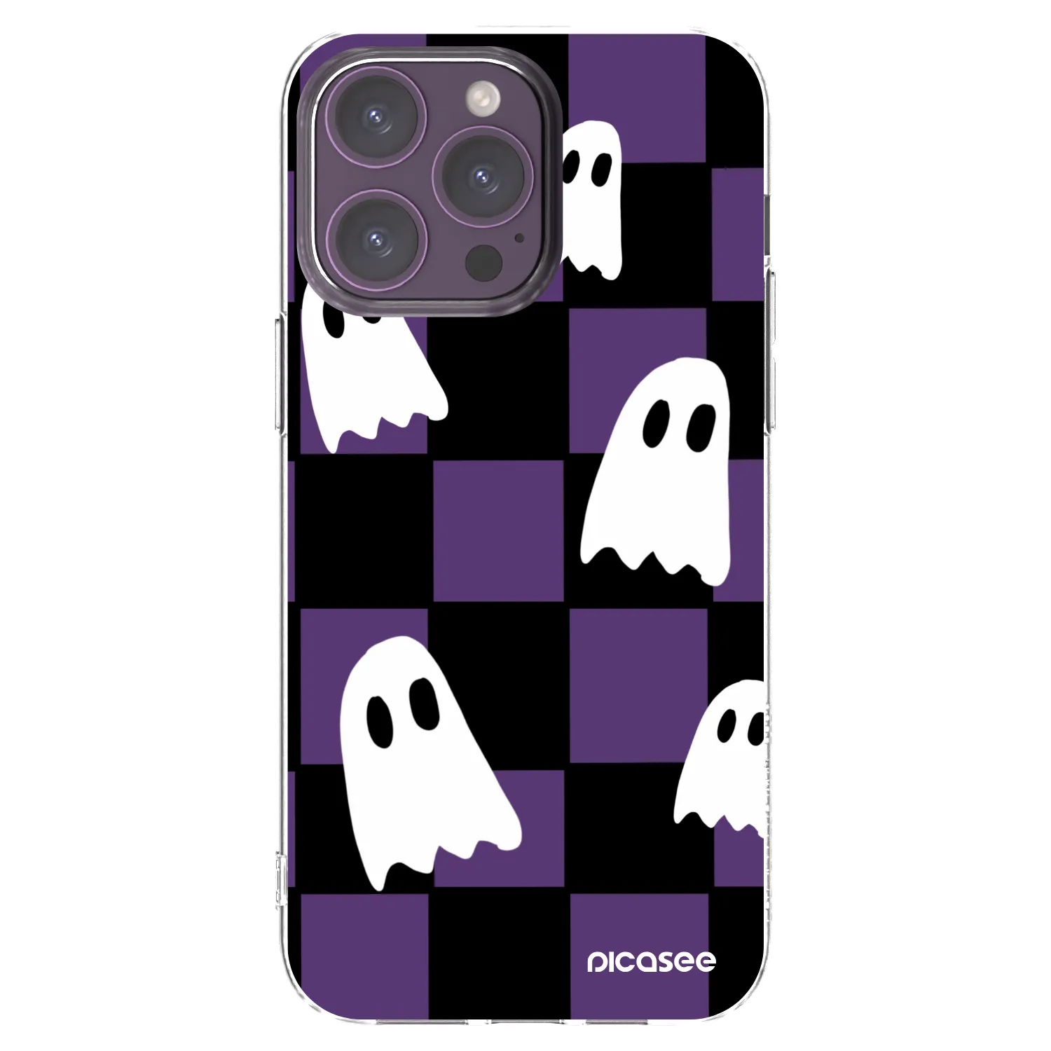 Picasee silikonový průhledný obal pro Apple iPhone 14 Pro Max - Ghosts