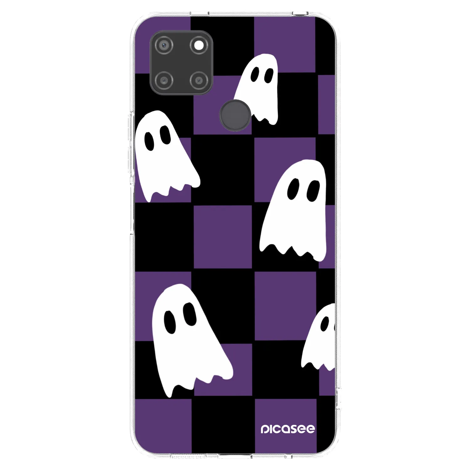 Picasee silikonový průhledný obal pro Realme C21Y - Ghosts