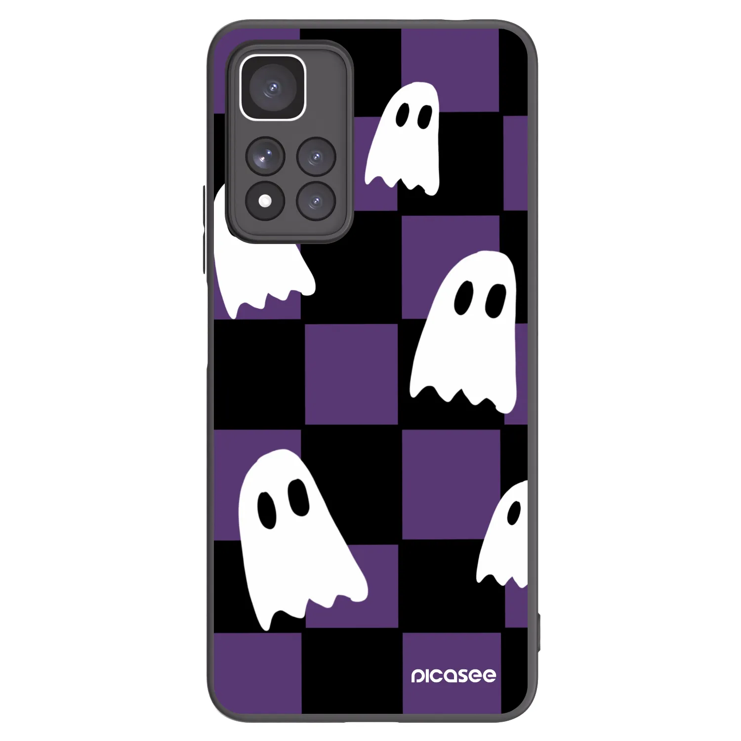 Picasee silikonový černý obal pro Xiaomi Redmi Note 11 Pro+ 5G - Ghosts