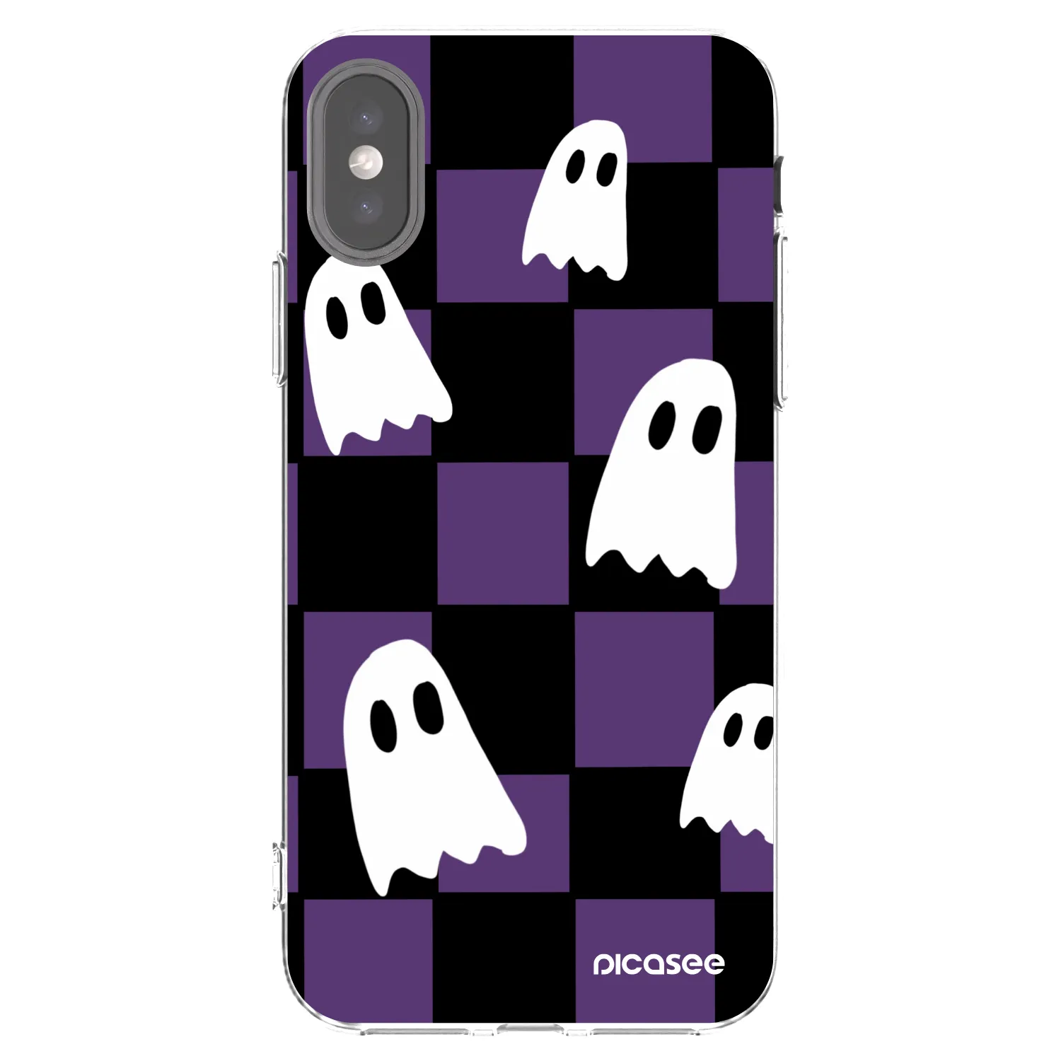 Picasee silikonový průhledný obal pro Apple iPhone X/XS - Ghosts