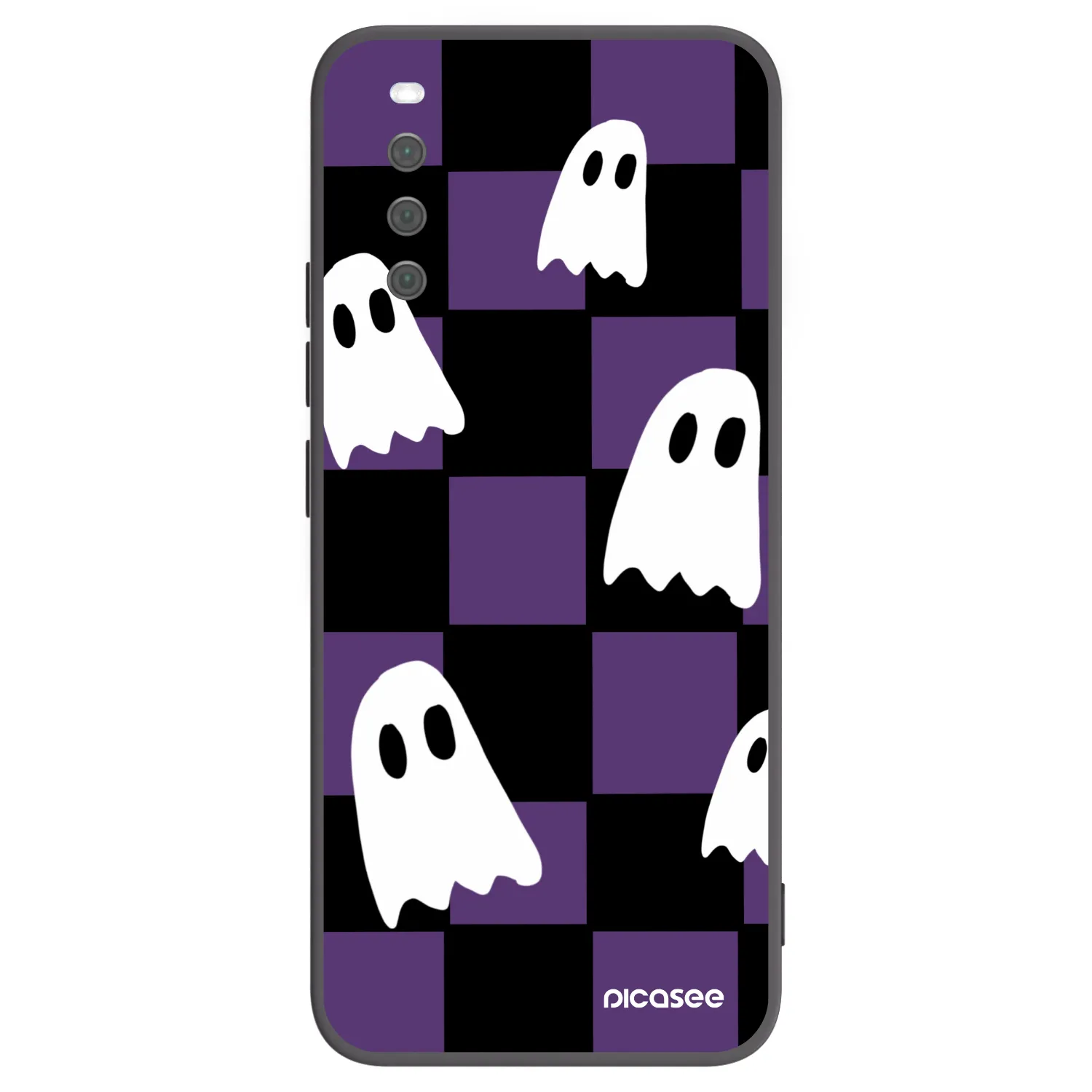 Picasee silikonový černý obal pro Sony Xperia 10 III - Ghosts