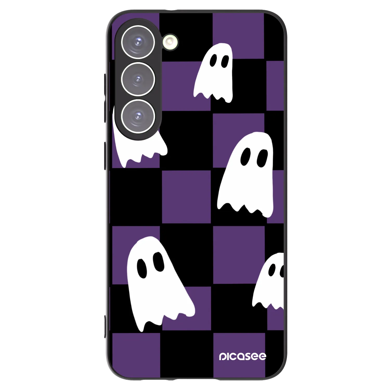 Picasee silikonový černý obal pro Samsung Galaxy S23+ 5G - Ghosts