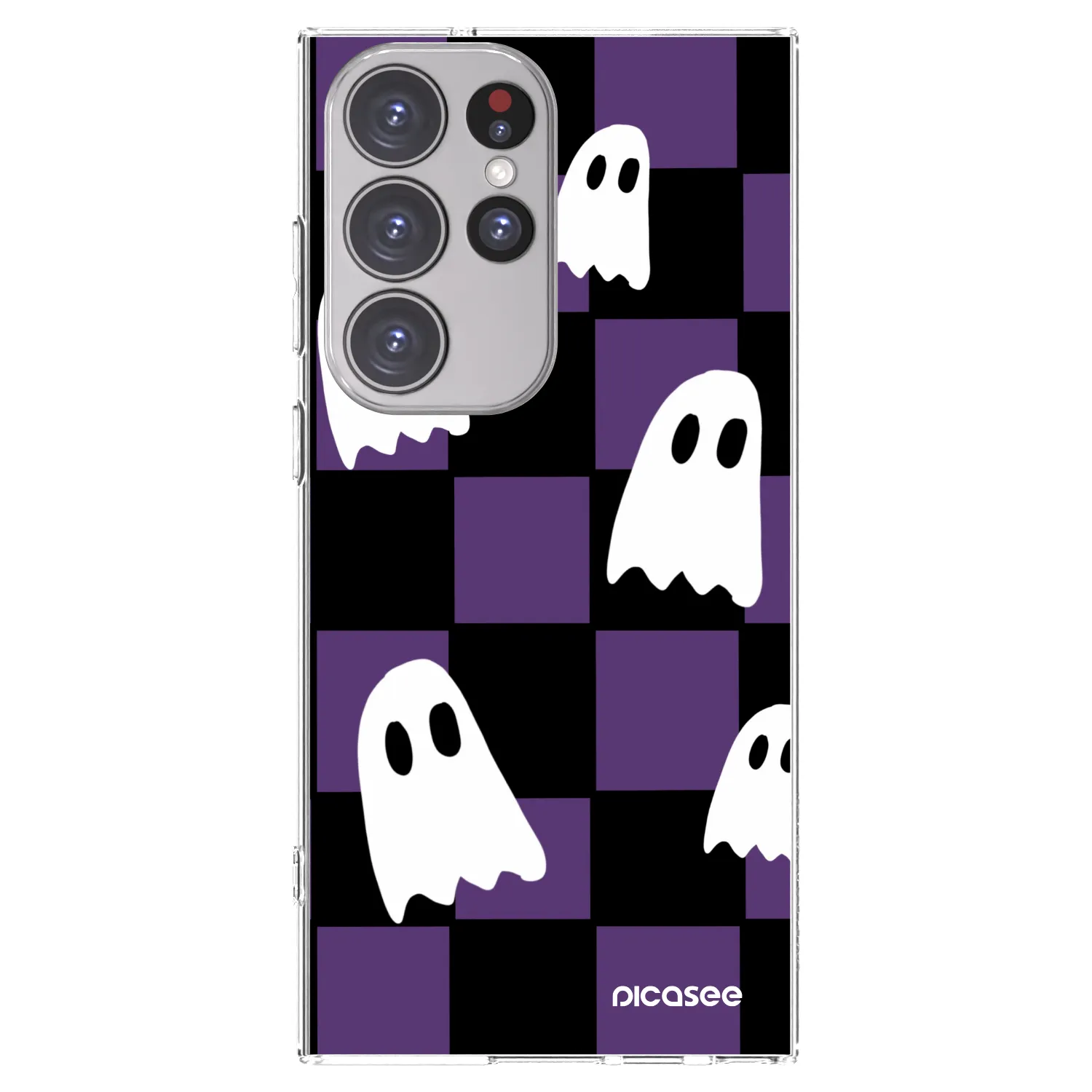 Picasee silikonový průhledný obal pro Samsung Galaxy S23 Ultra 5G - Ghosts