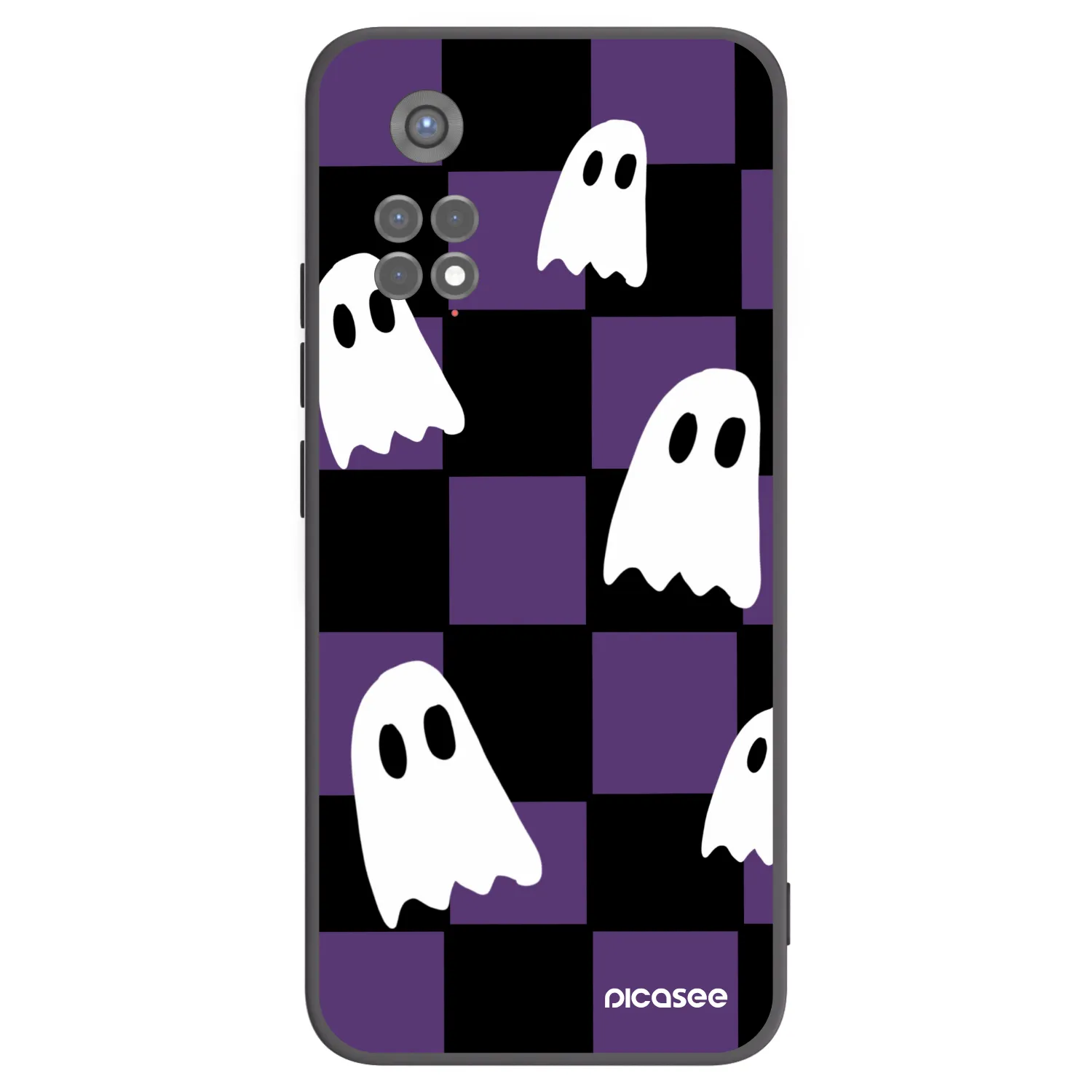 Picasee silikonový černý obal pro Xiaomi Redmi Note 11S 5G - Ghosts