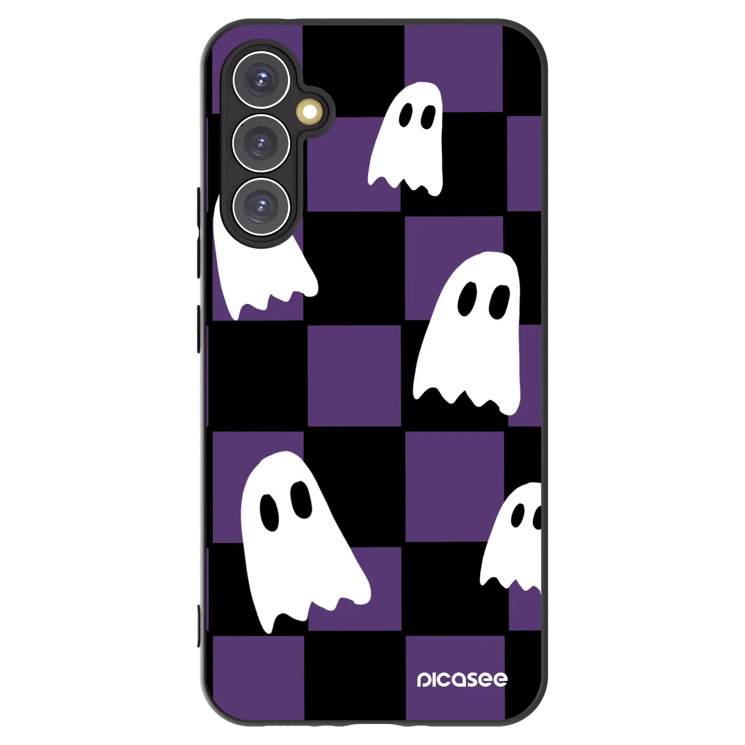 Picasee silikonový černý obal pro Samsung Galaxy A34 5G A346B - Ghosts