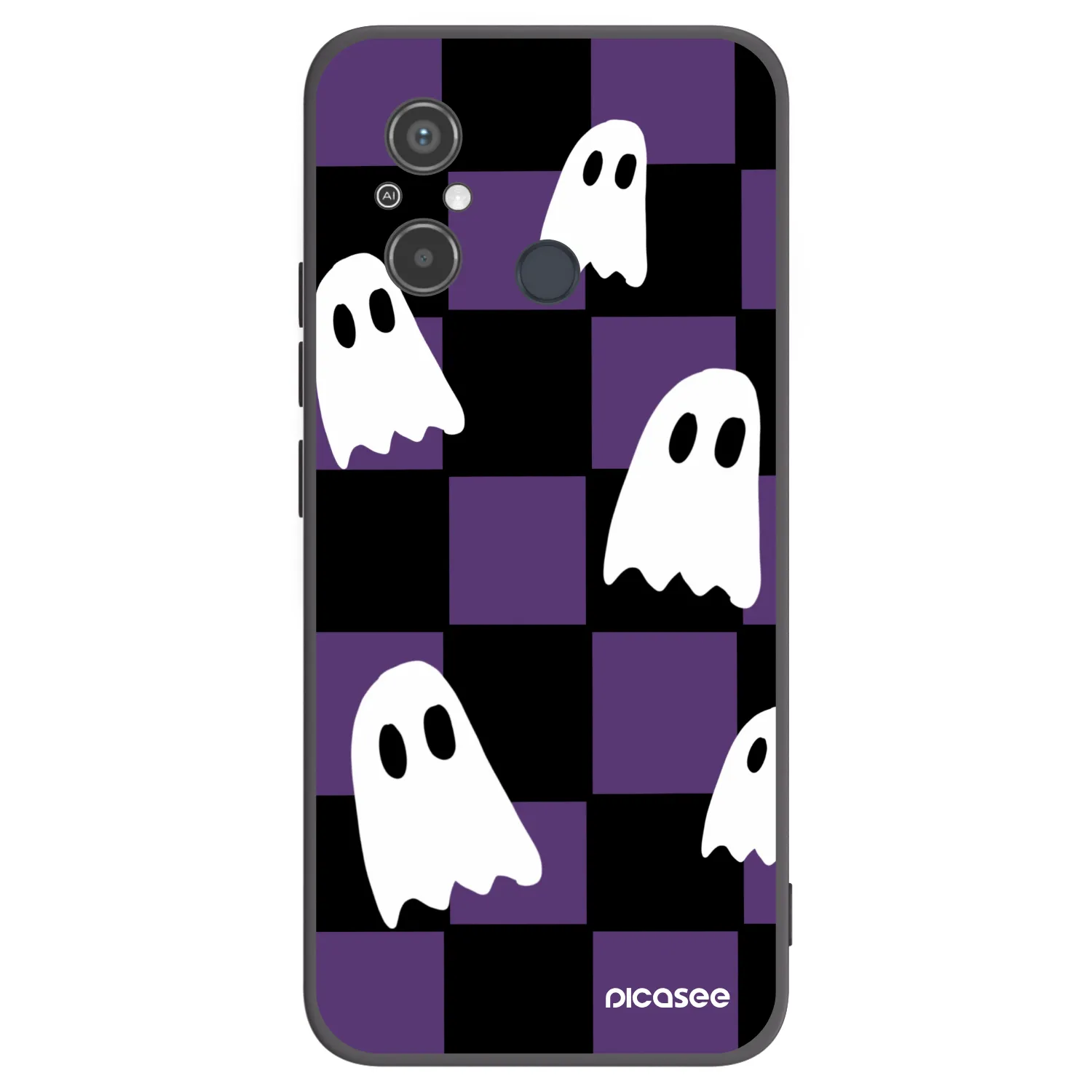 Picasee silikonový černý obal pro Xiaomi Redmi 12C - Ghosts