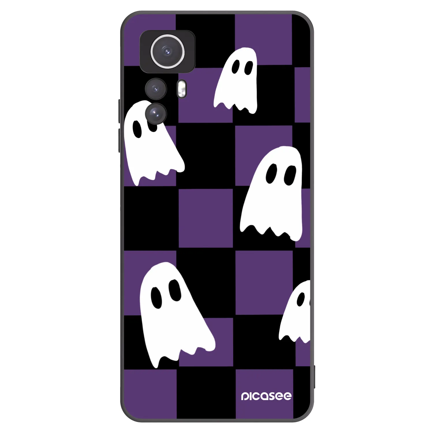 Picasee silikonový černý obal pro Xiaomi Redmi Note 12S - Ghosts