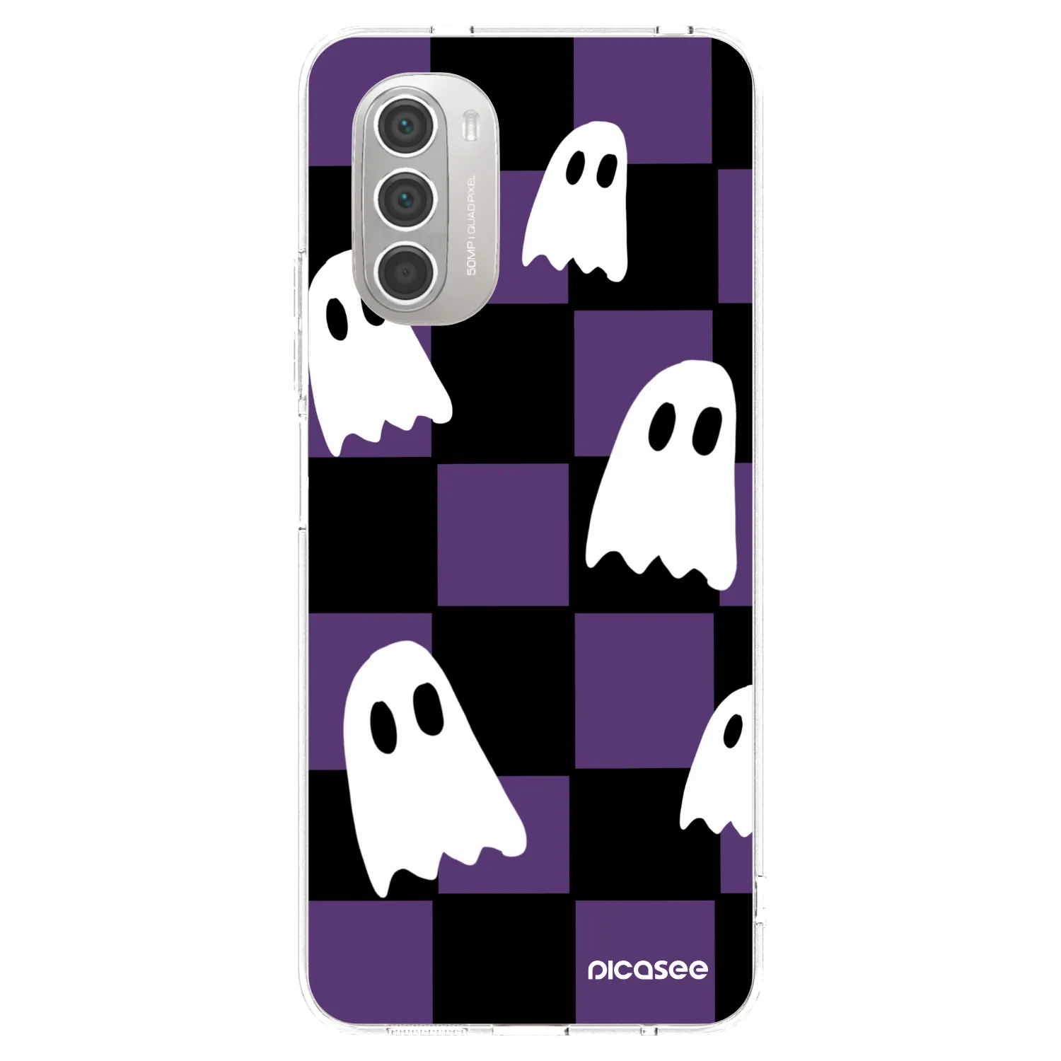 Picasee silikonový průhledný obal pro Motorola Moto G51 - Ghosts