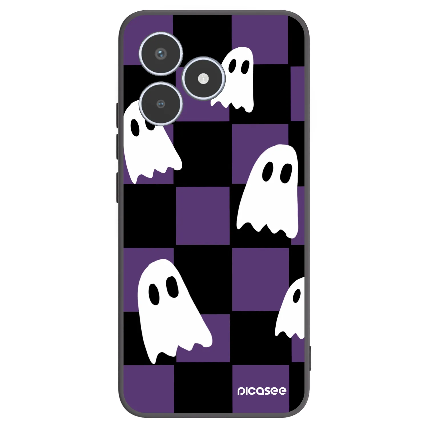 Picasee silikonový černý obal pro Realme C53 - Ghosts