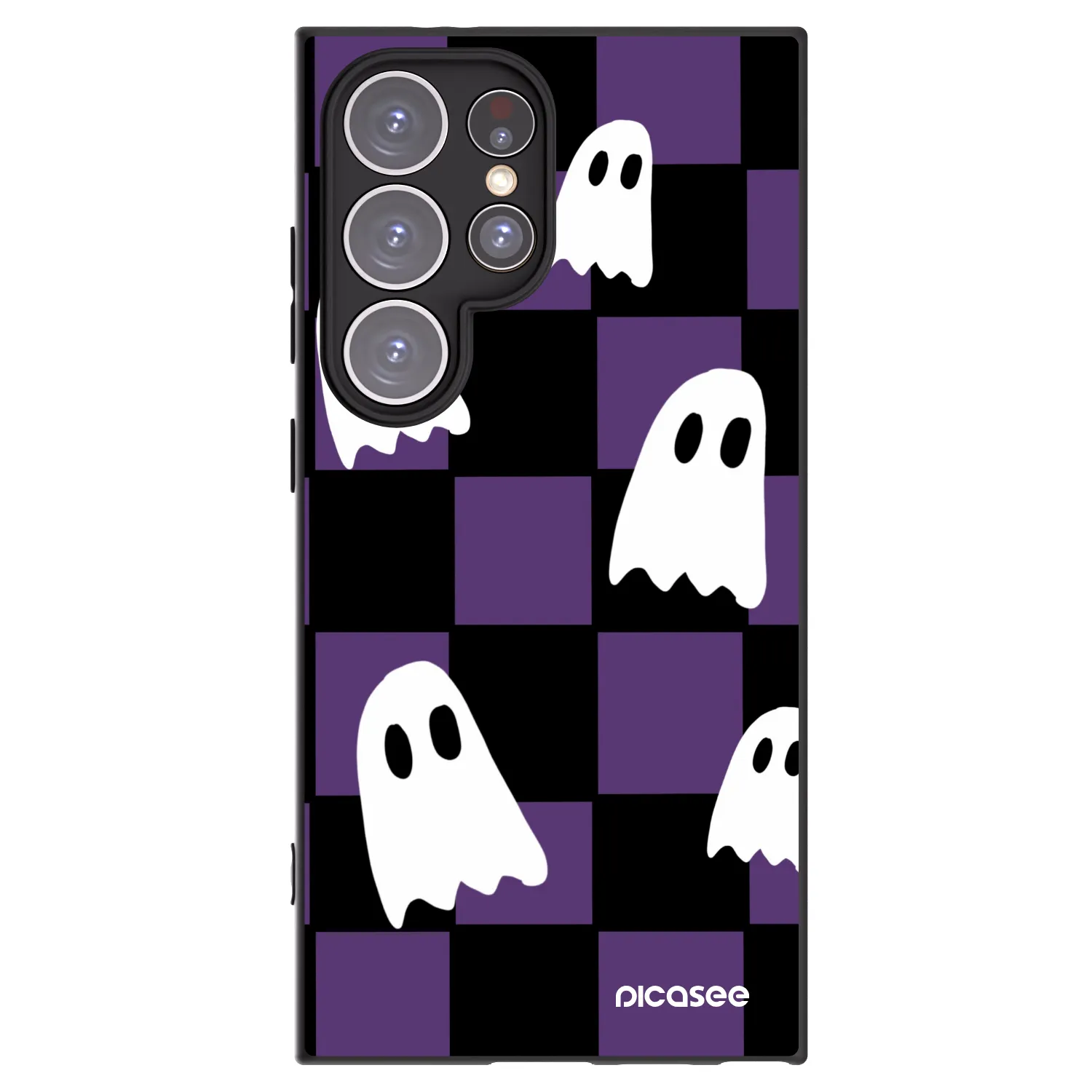 Picasee silikonový černý obal pro Samsung Galaxy S24 Ultra S928B 5G - Ghosts