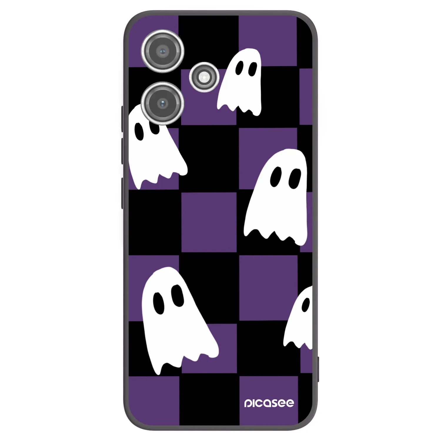 Picasee silikonový černý obal pro Xiaomi Redmi 12 5G - Ghosts
