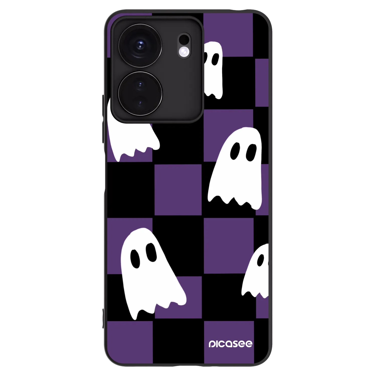 Picasee silikonový černý obal pro Xiaomi Redmi 13C 4G - Ghosts