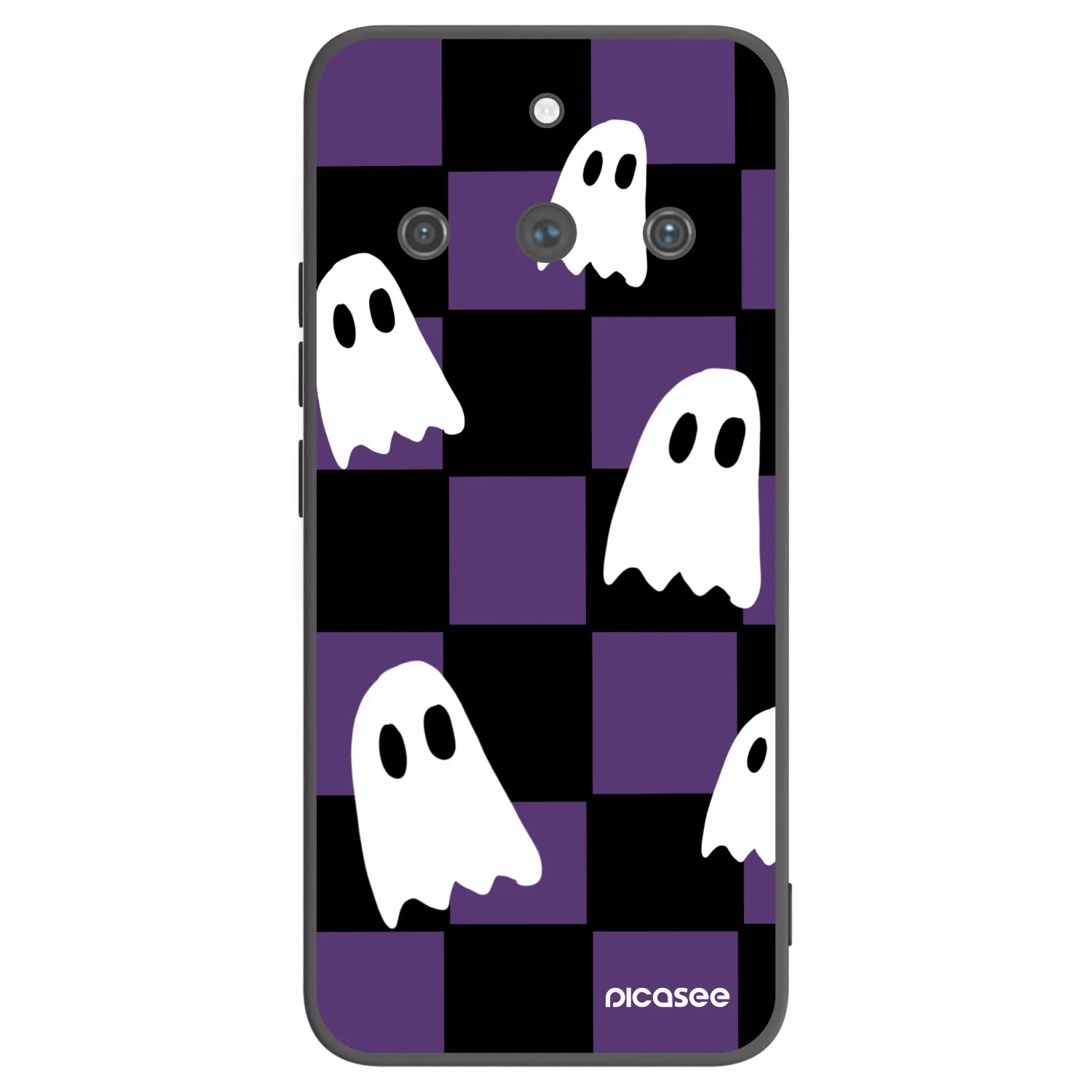 Picasee silikonový černý obal pro Realme 11 Pro+ - Ghosts