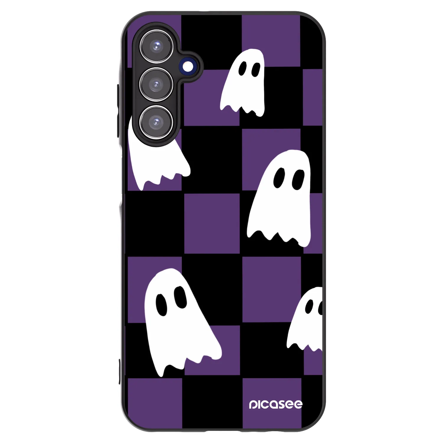 Picasee silikonový černý obal pro Samsung Galaxy A15 A156B 5G - Ghosts