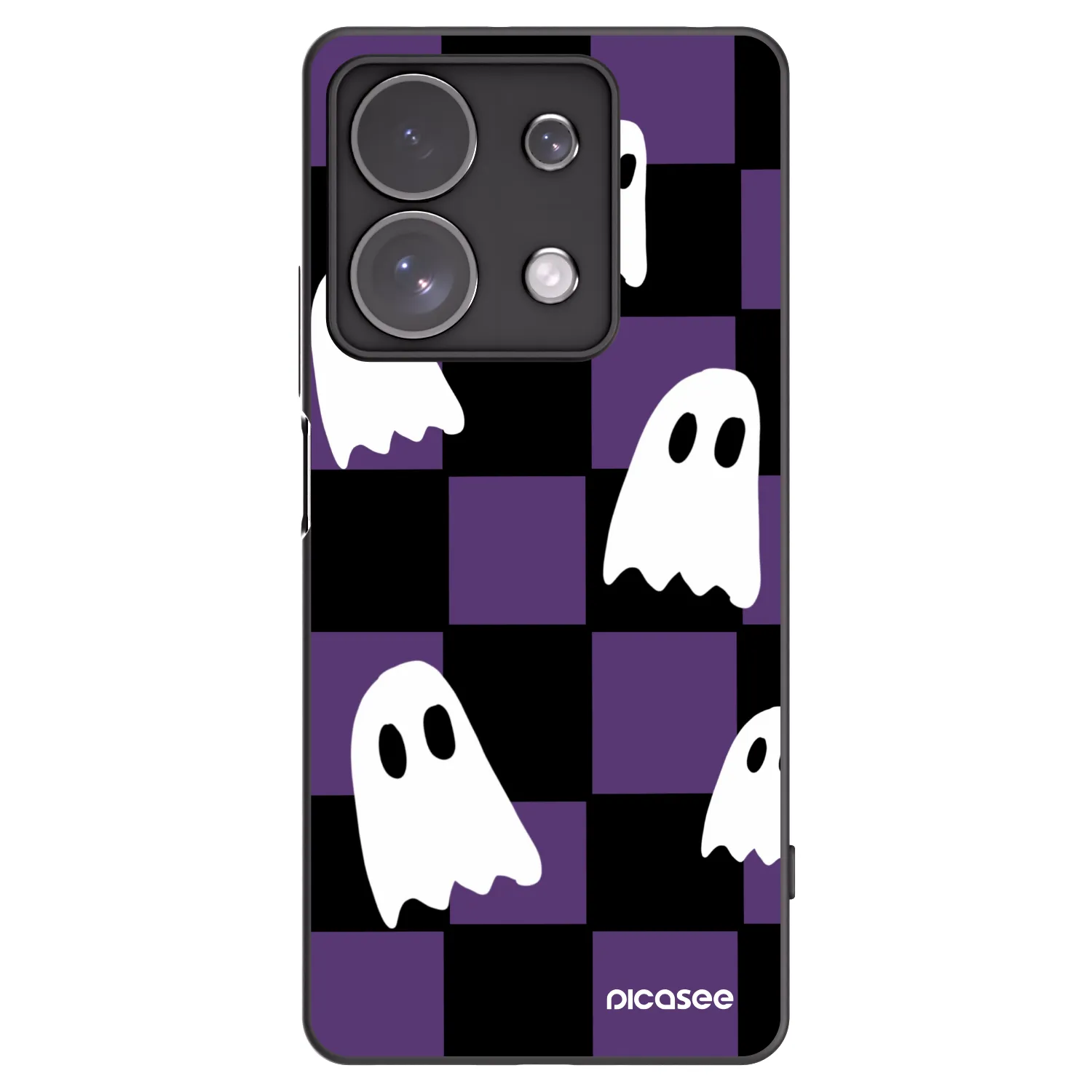 Picasee silikonový černý obal pro Xiaomi Redmi Note 13 Pro 4G - Ghosts