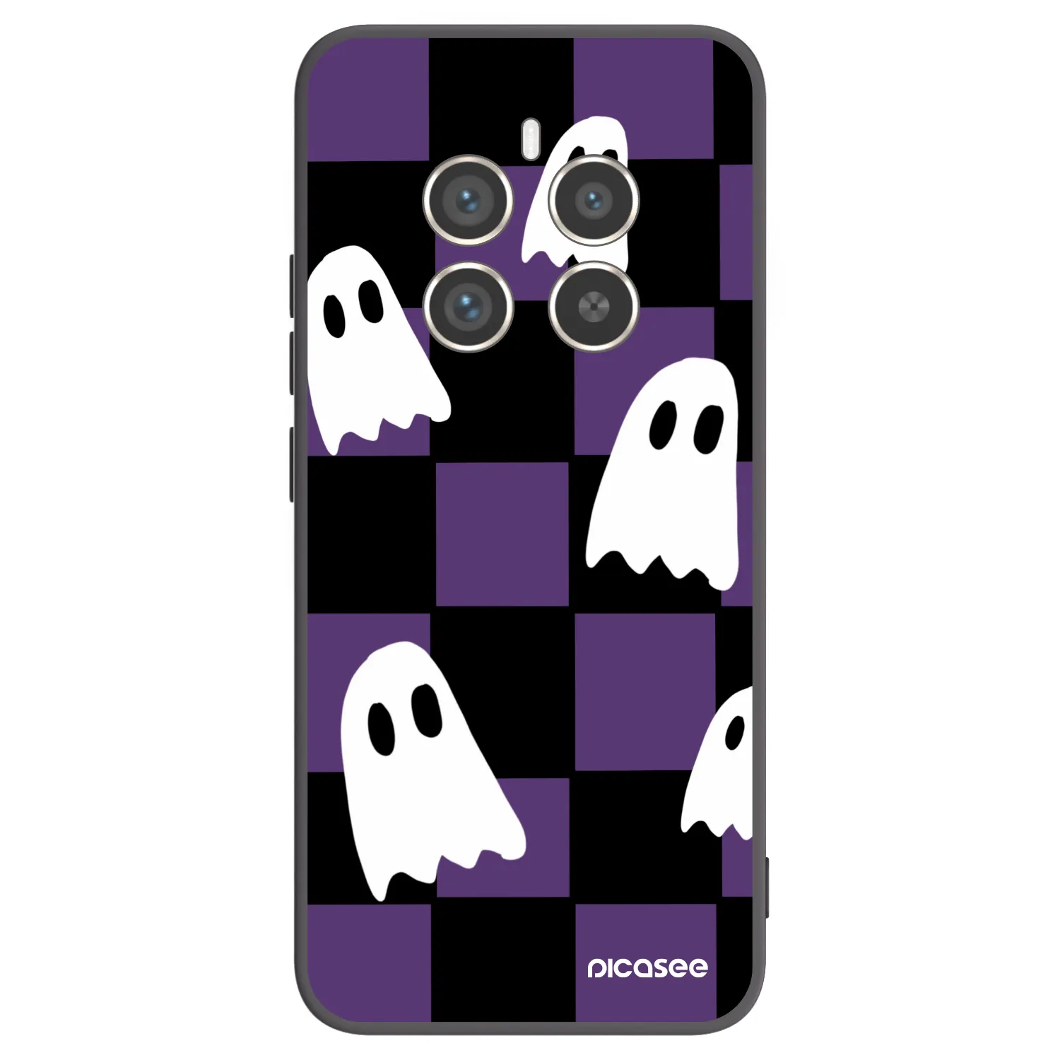 Picasee silikonový černý obal pro Realme 12 Pro 5G - Ghosts