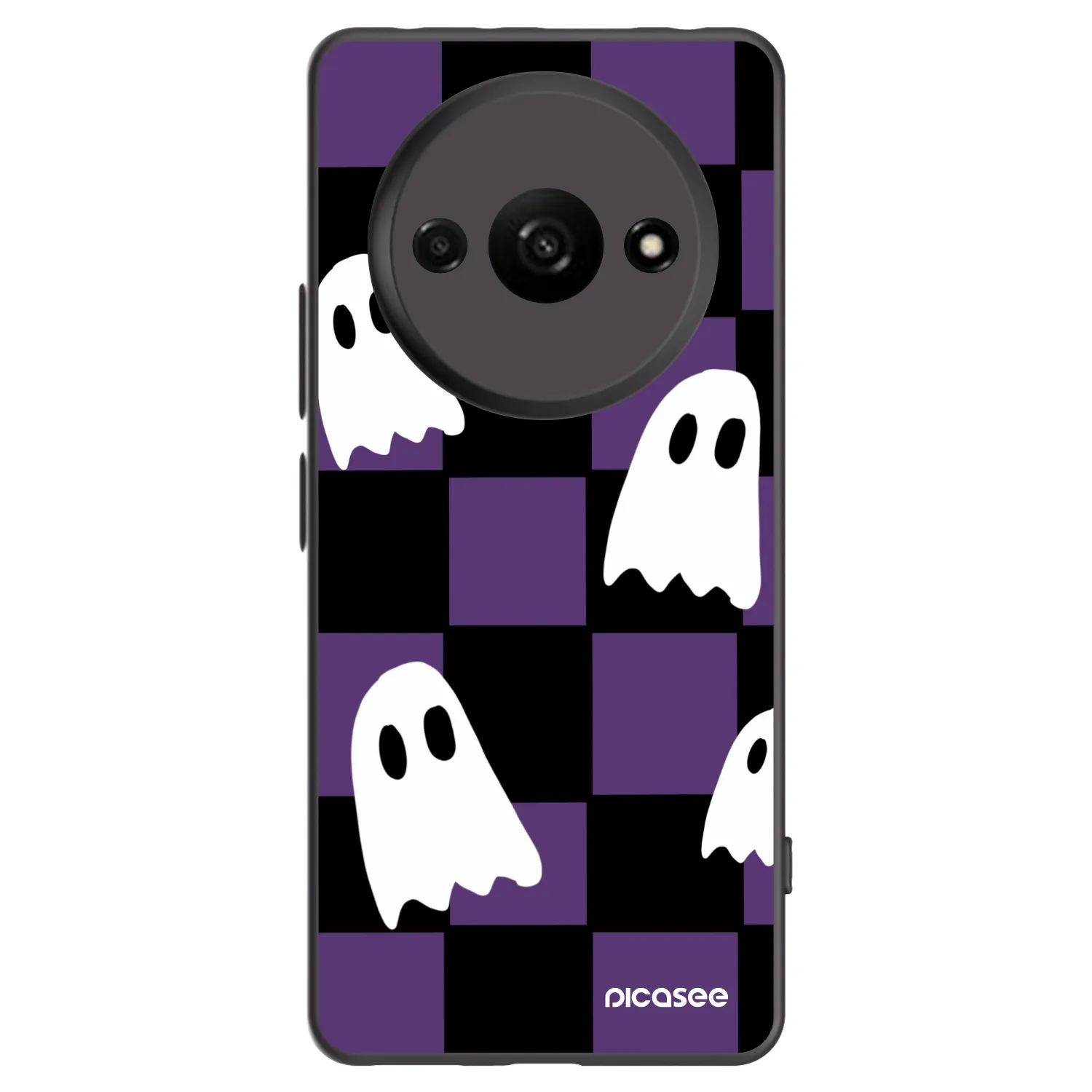 Picasee silikonový černý obal pro Xiaomi Redmi A3 - Ghosts