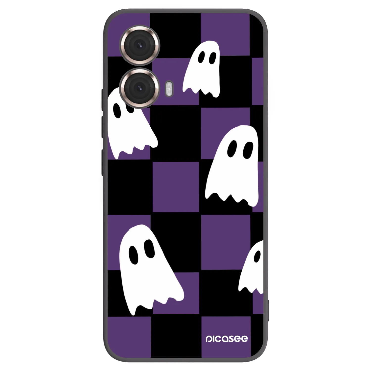 Picasee silikonový černý obal pro Motorola Moto G85 - Ghosts