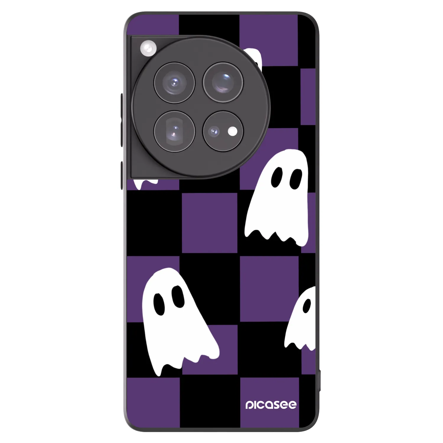 Picasee silikonový černý obal pro OnePlus 12 5G - Ghosts
