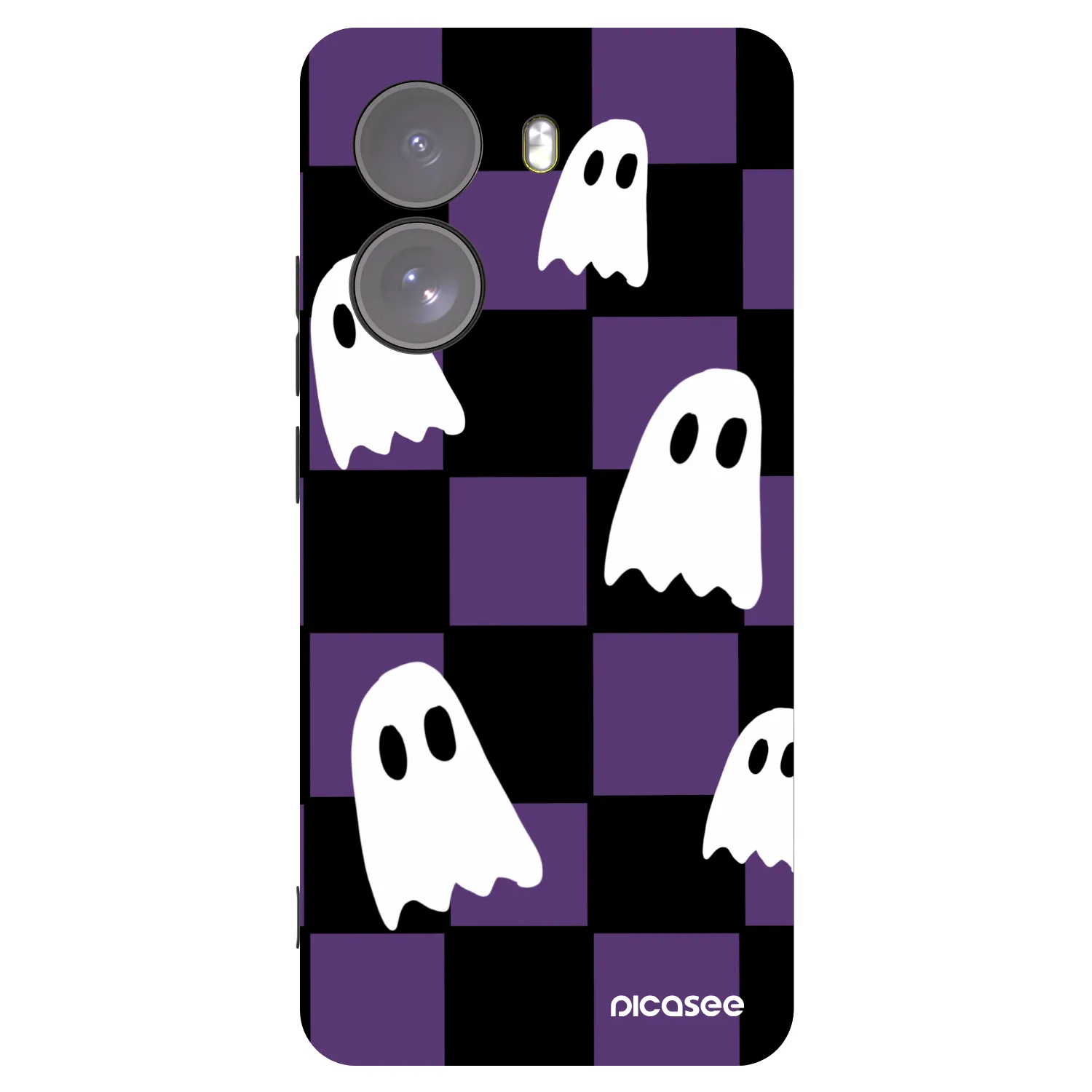 Picasee silikonový černý obal pro Xiaomi Poco X7 - Ghosts