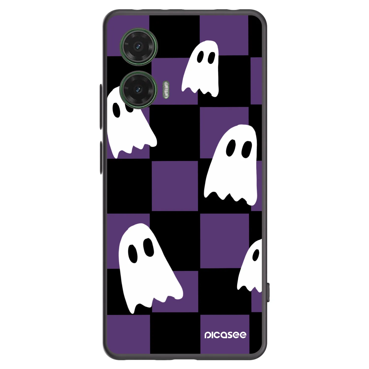 Picasee silikonový černý obal pro Motorola Moto G35 5G - Ghosts