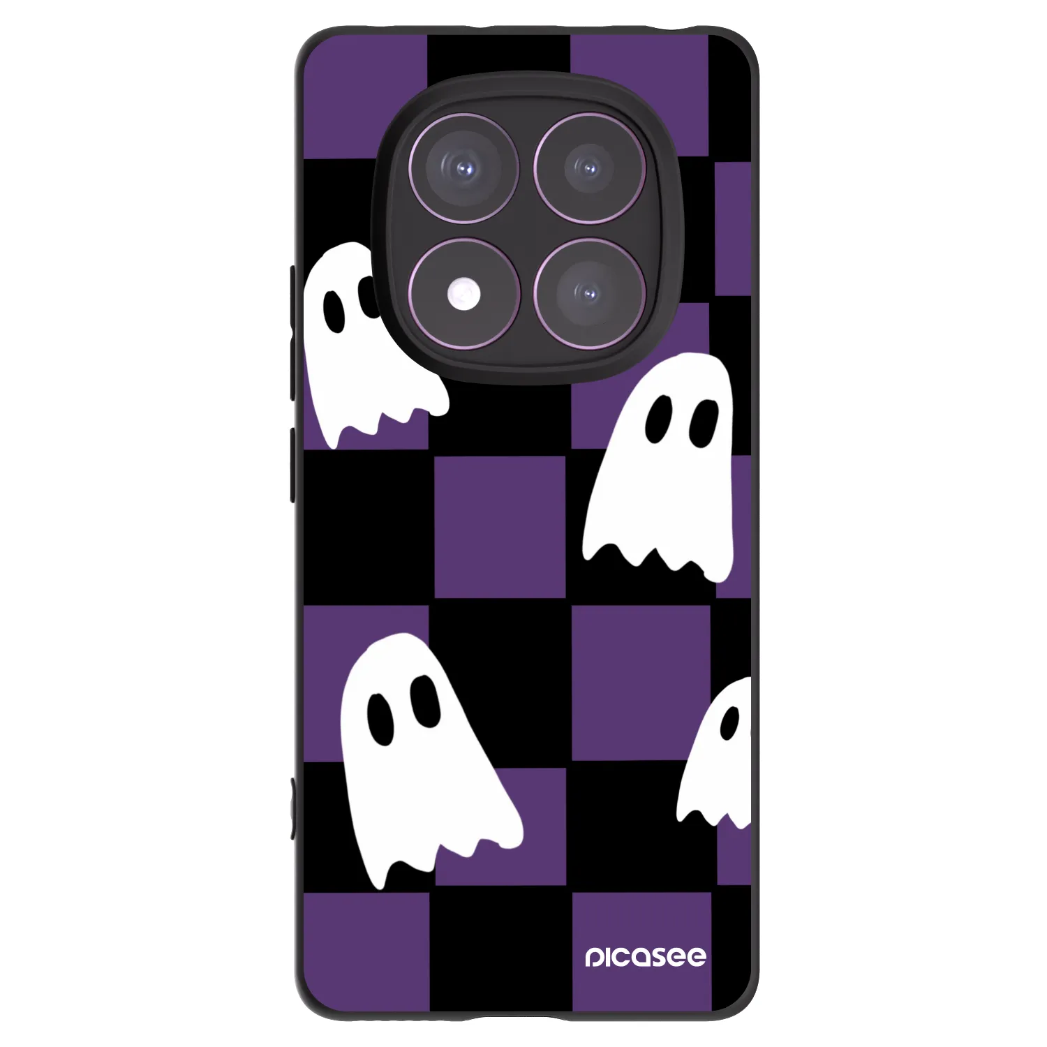 Picasee silikonový černý obal pro Xiaomi Redmi Note 14 Pro 4G - Ghosts