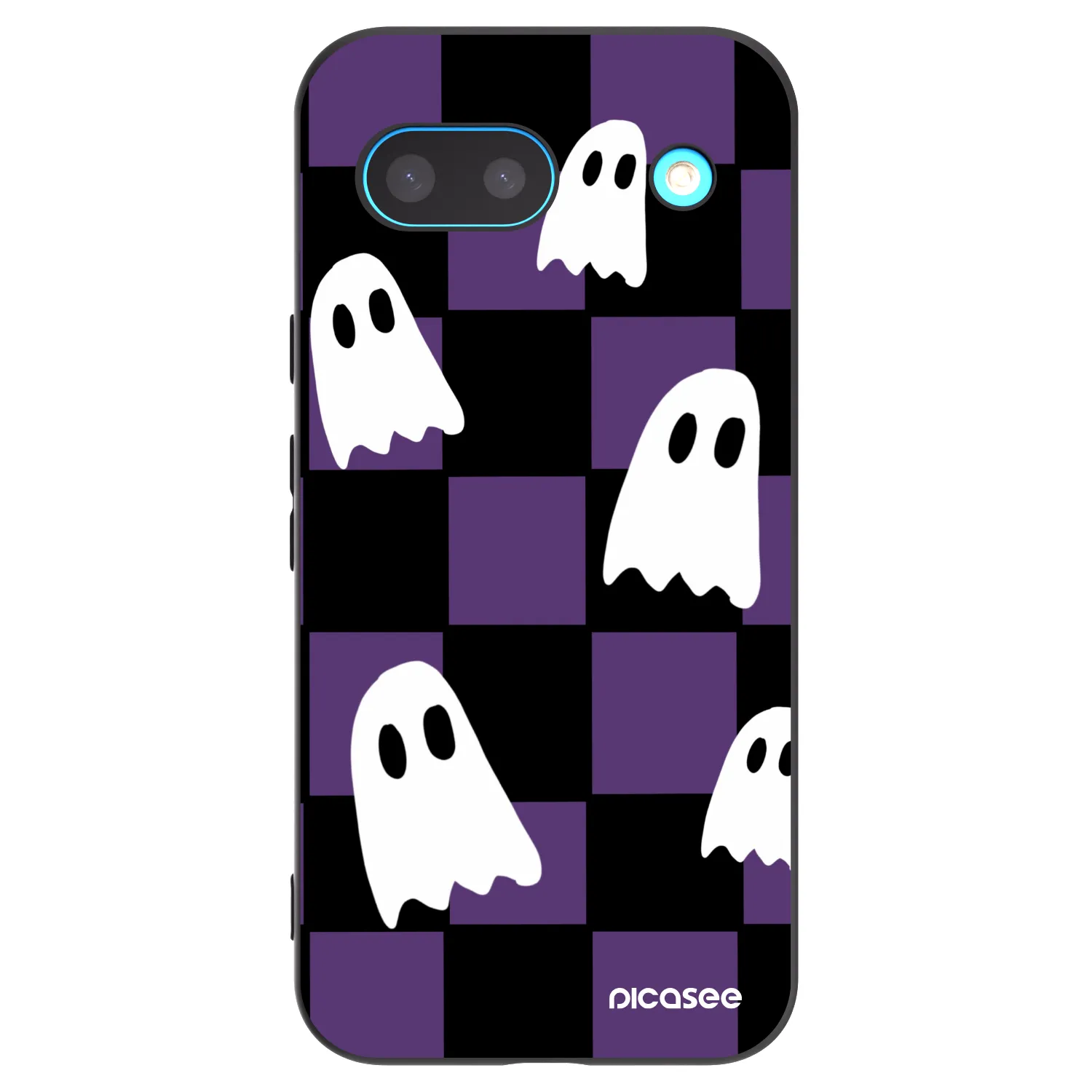 Picasee silikonový černý obal pro Google Pixel 8a - Ghosts