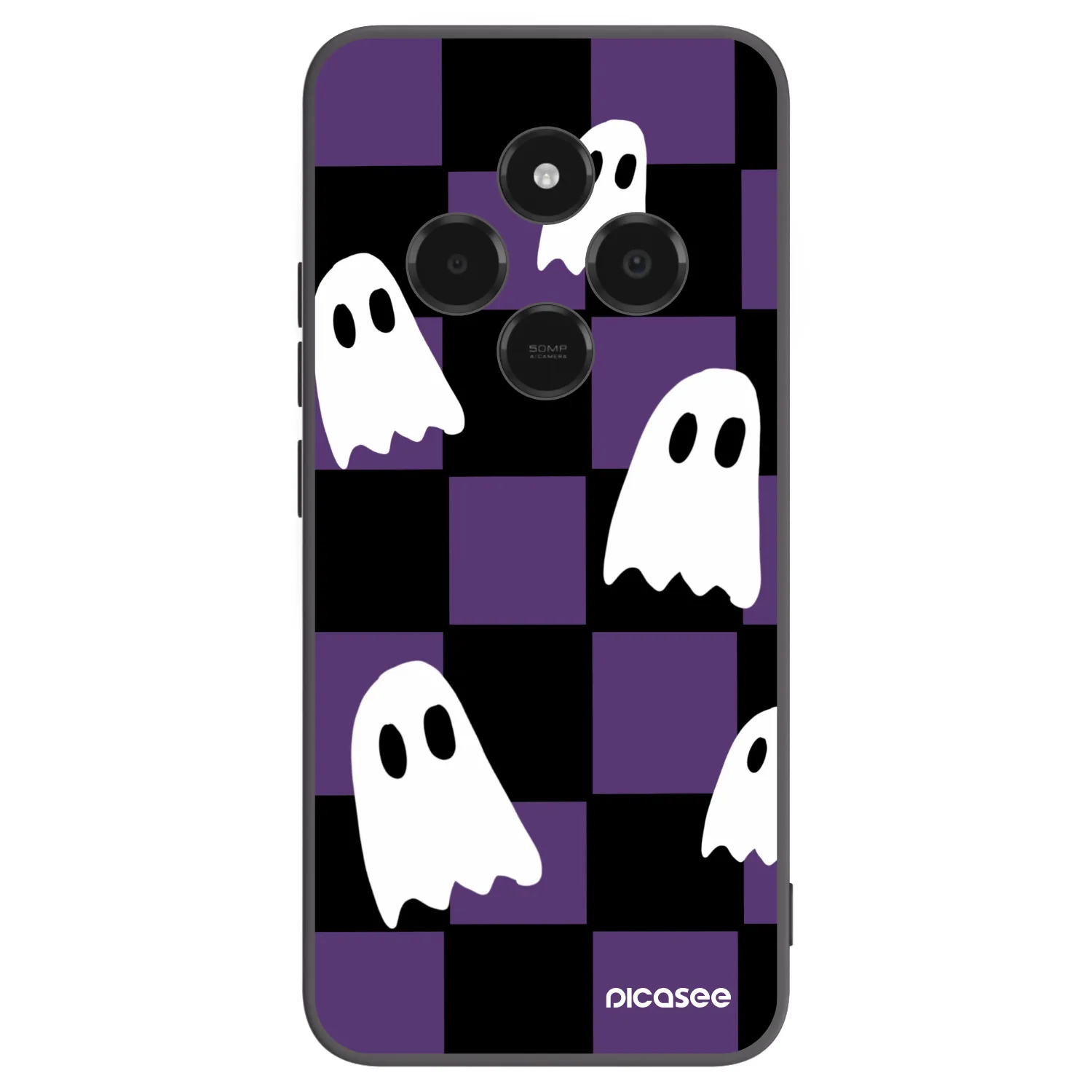 Picasee silikonový černý obal pro Xiaomi Poco C75 - Ghosts