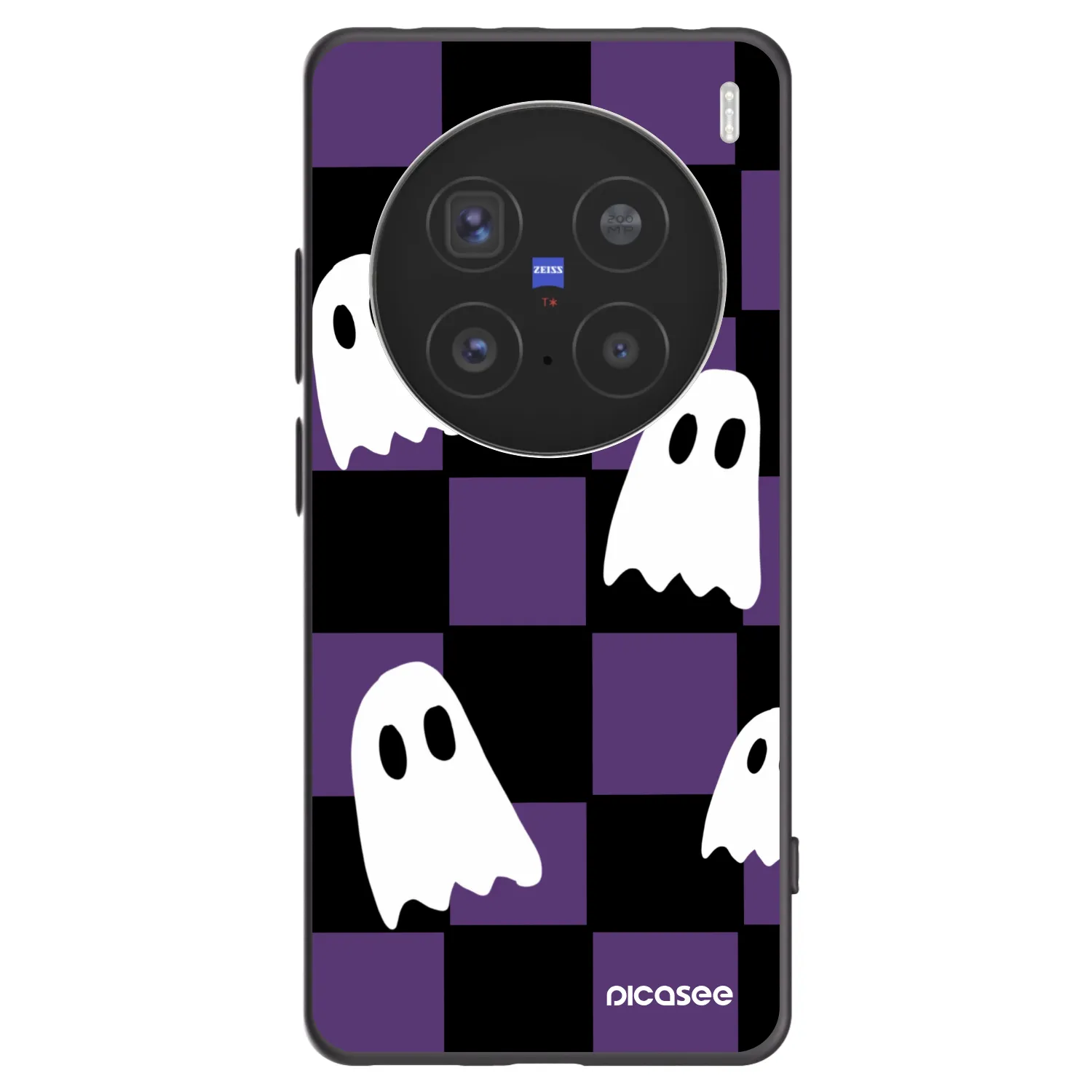 Picasee silikonový černý obal pro Vivo X200 Pro - Ghosts
