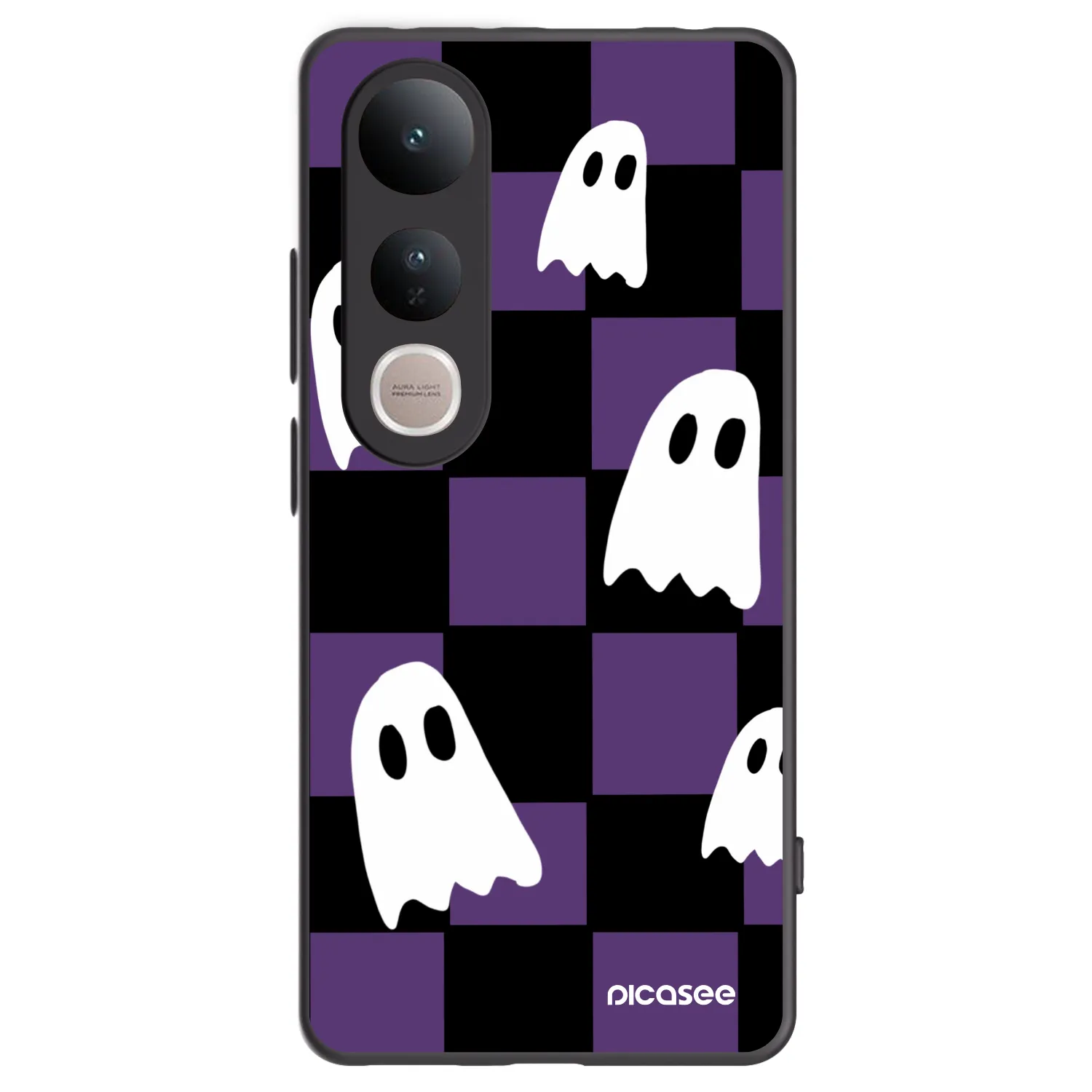 Picasee silikonový černý obal pro Vivo V50 Lite 5G - Ghosts