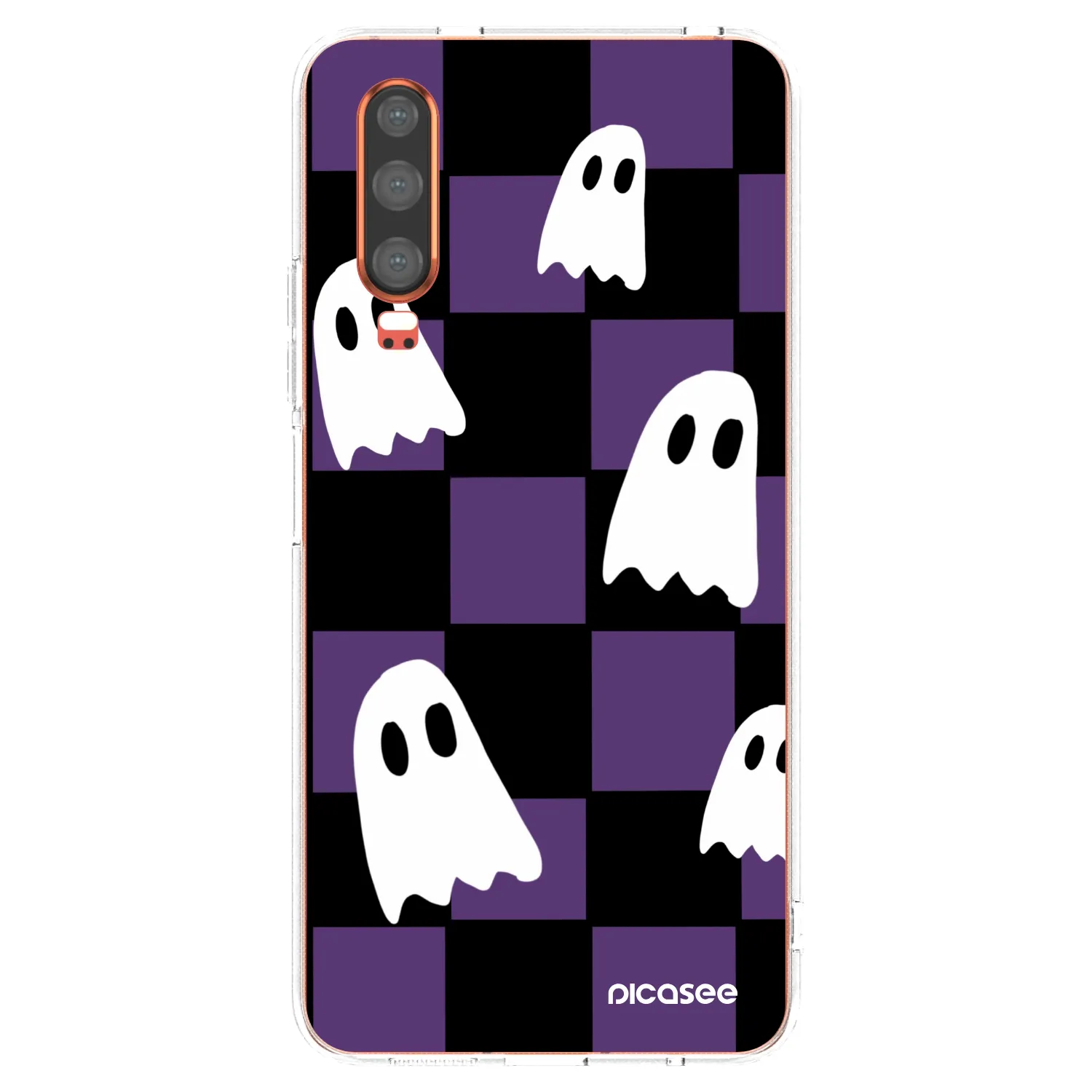 Picasee silikonový průhledný obal pro Huawei P30 - Ghosts