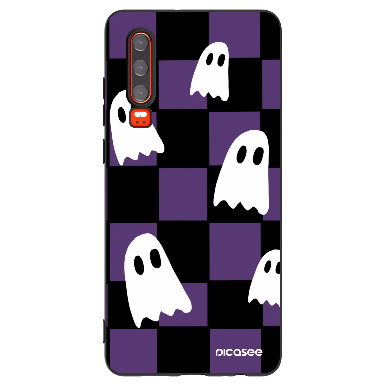 Picasee silikonový černý obal pro Huawei P30 - Ghosts