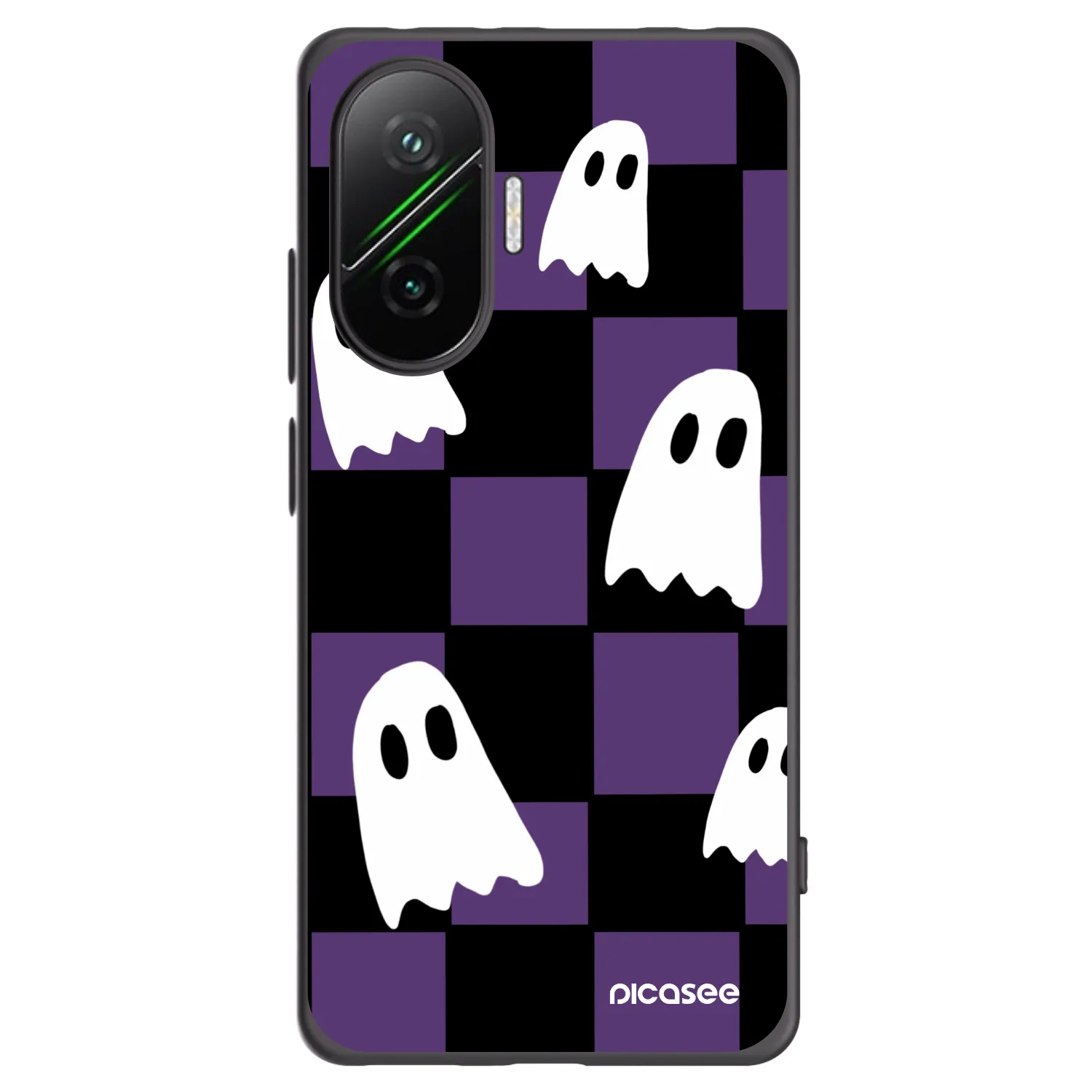 Picasee silikonový černý obal pro Xiaomi Poco F7 5G - Ghosts