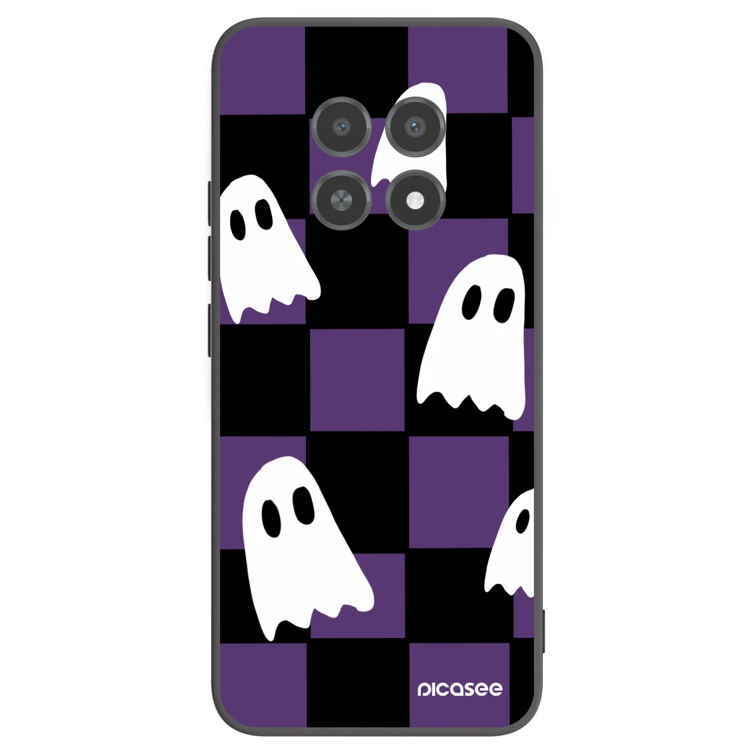 Picasee silikonový černý obal pro Realme 12X - Ghosts