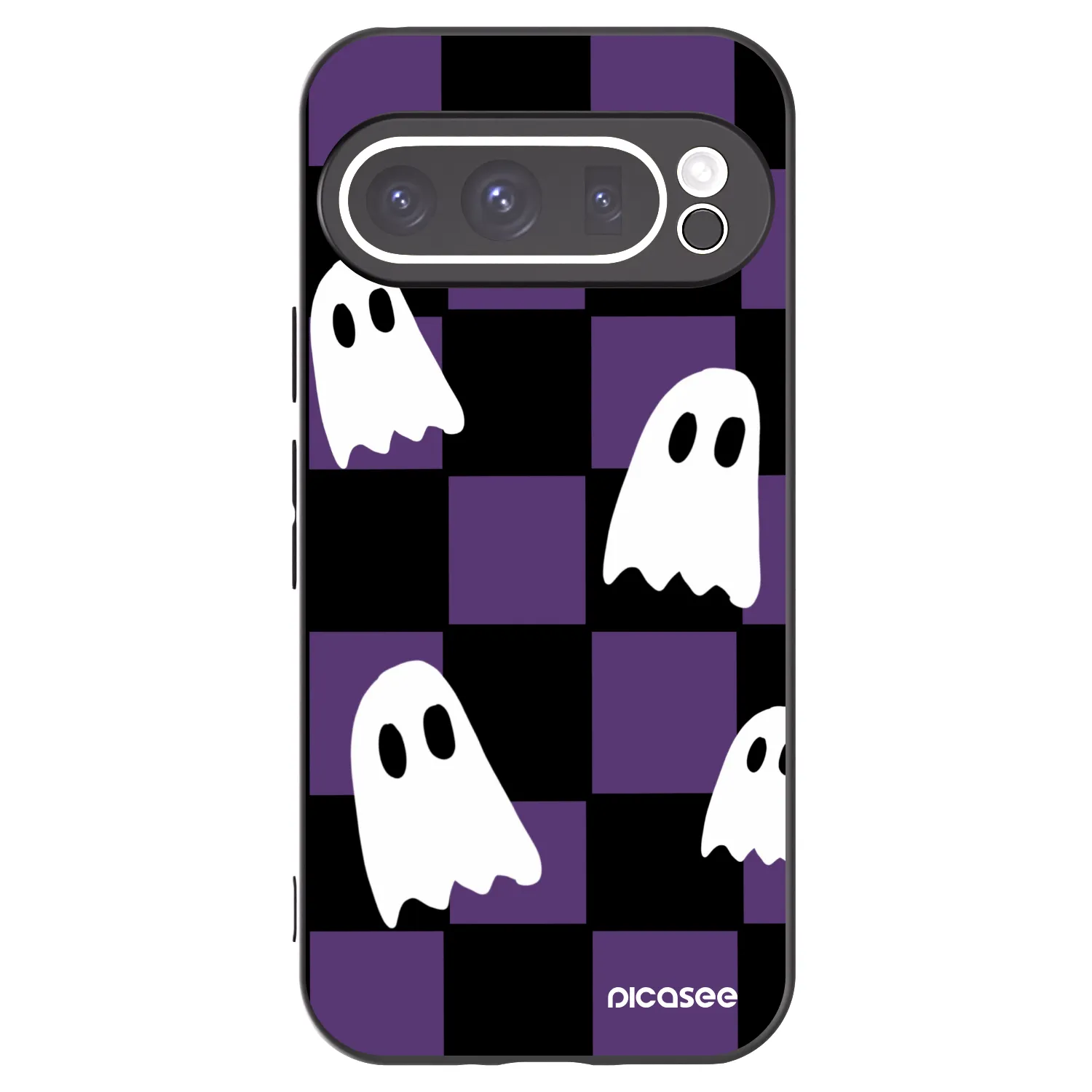 Picasee silikonový černý obal pro Google Pixel 9 Pro XL - Ghosts